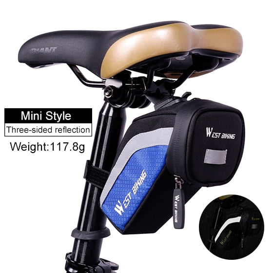 Waterproof Bike Seat Bag - Reflective Rear Cycling Pannier Bag for Bicycle Accessories | Ideal for Commuting, Touring & Outdoor Adventures