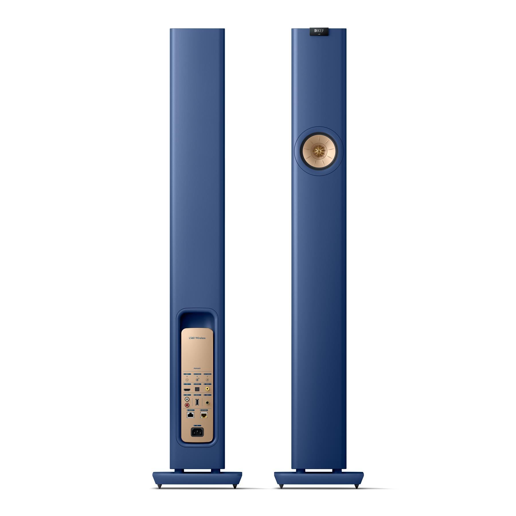 KEF LS60 Wireless HiFi Speakers (Pair) - Premium Sound Quality for Home Theater & Music Listening | Open Box Special