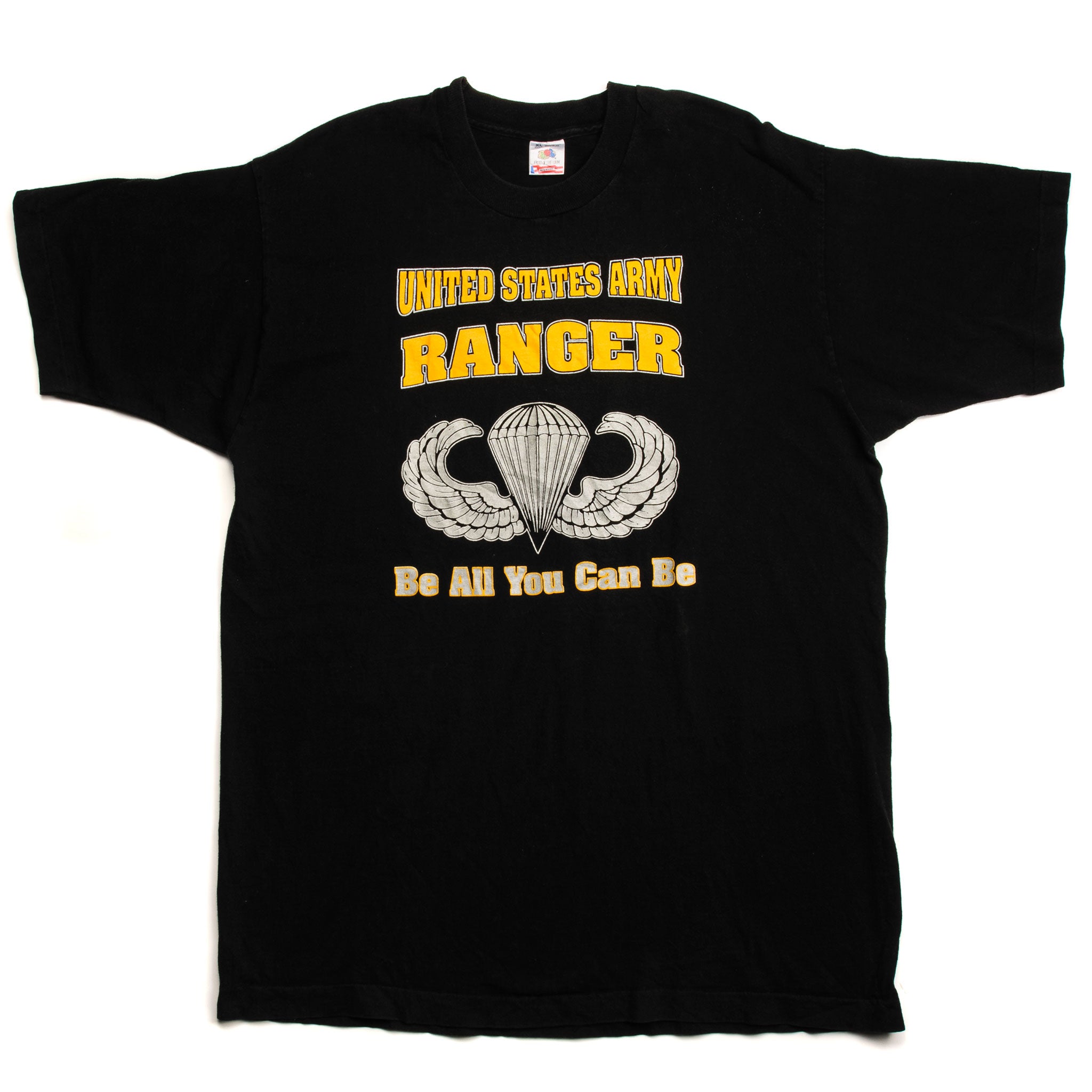 Vintage 90's US Army Ranger T-Shirt - XL Size | Retro Military Tee for Men, Casual Wear & Collectors