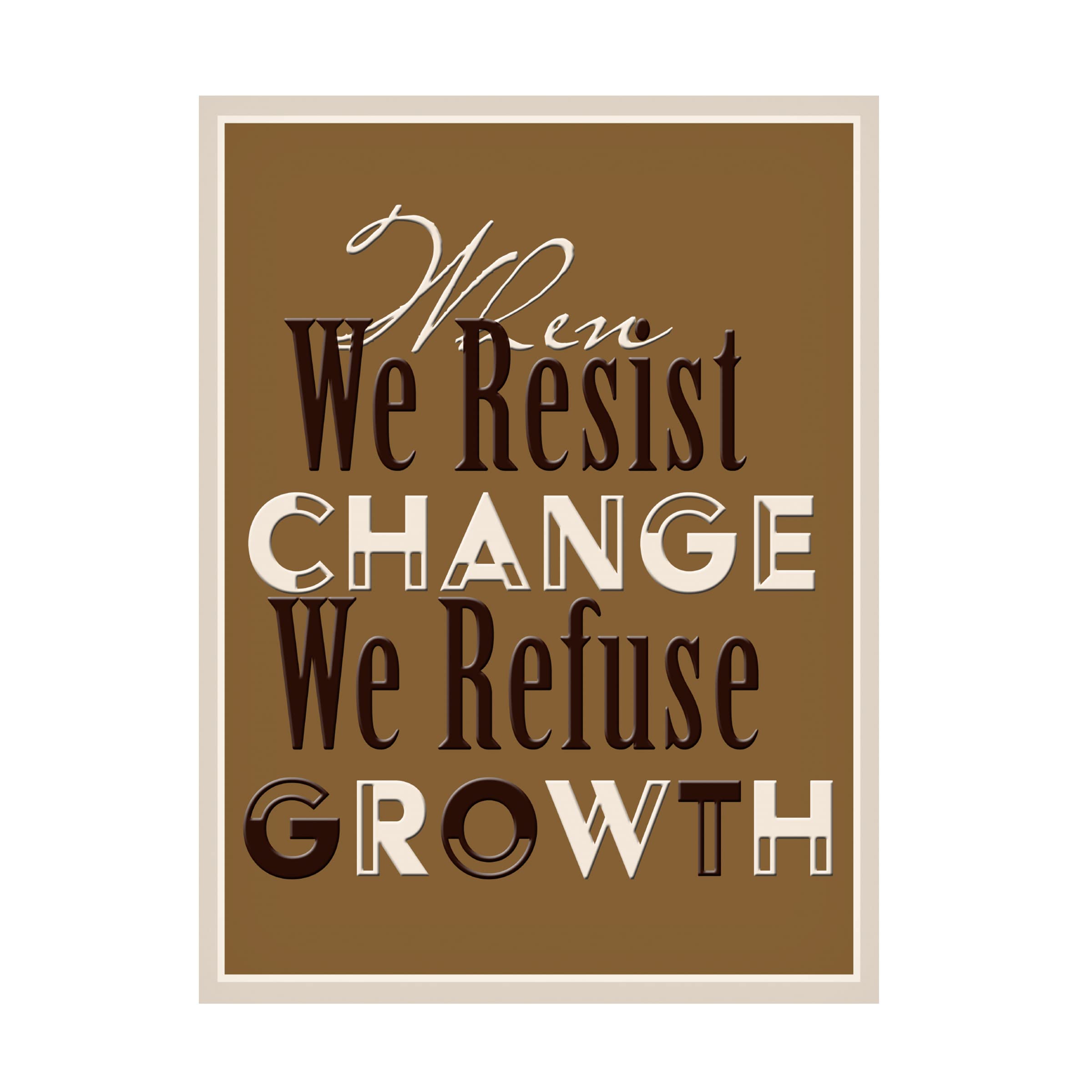 Trademark Fine Art 'Change Word Art' Canvas Print by Richard Homawoo - Inspirational Wall Decor for Living Room, Bedroom & Office
