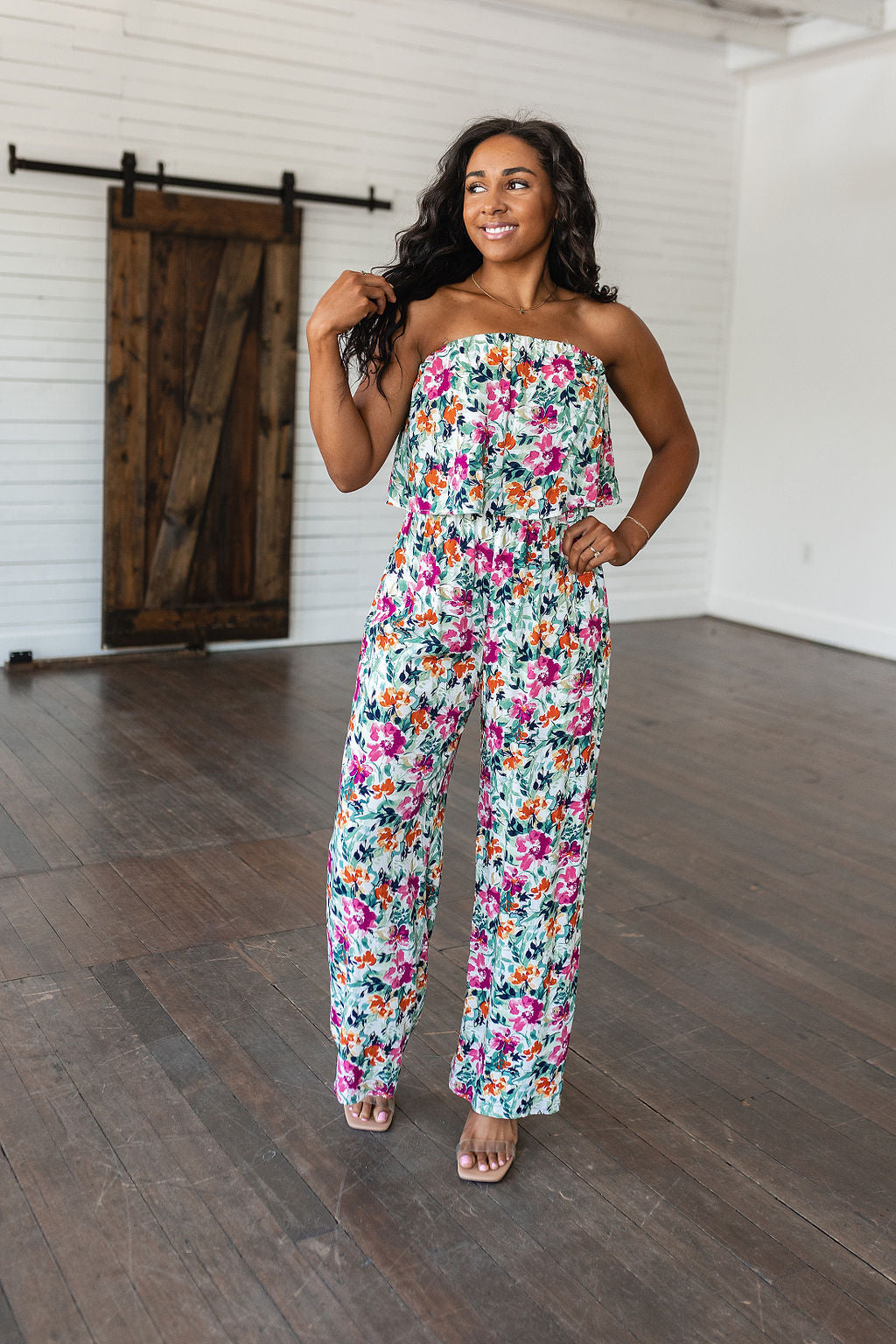 Stylish Green Floral Jumpsuit for Women - Trendy Party Outfit & Summer Fashion | Perfect for Weddings, Cocktail Parties & Date Nights