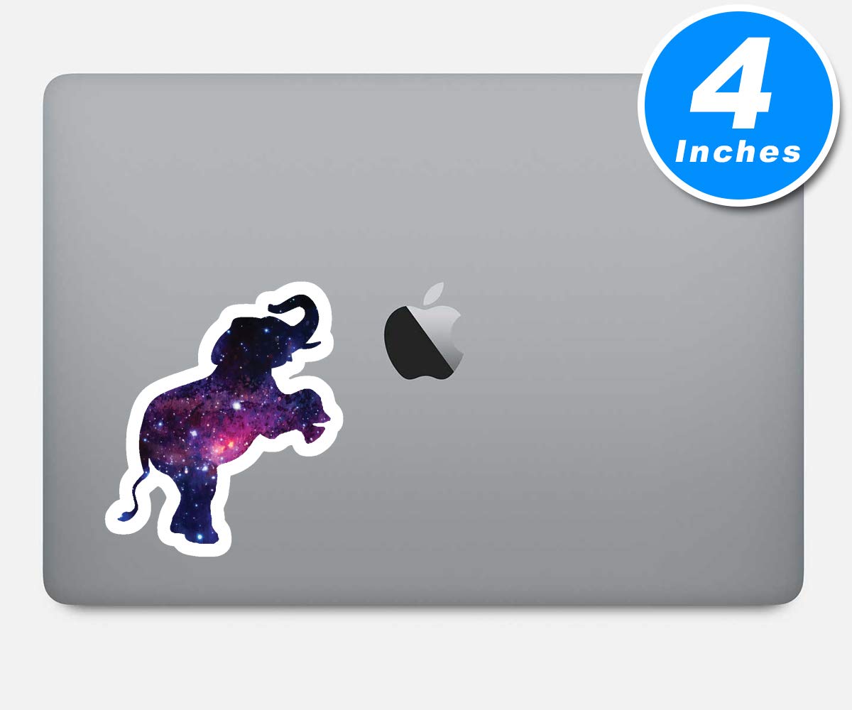 Elephant Jumping Stickers - Galaxy Space Theme - 3 Pack (2.5