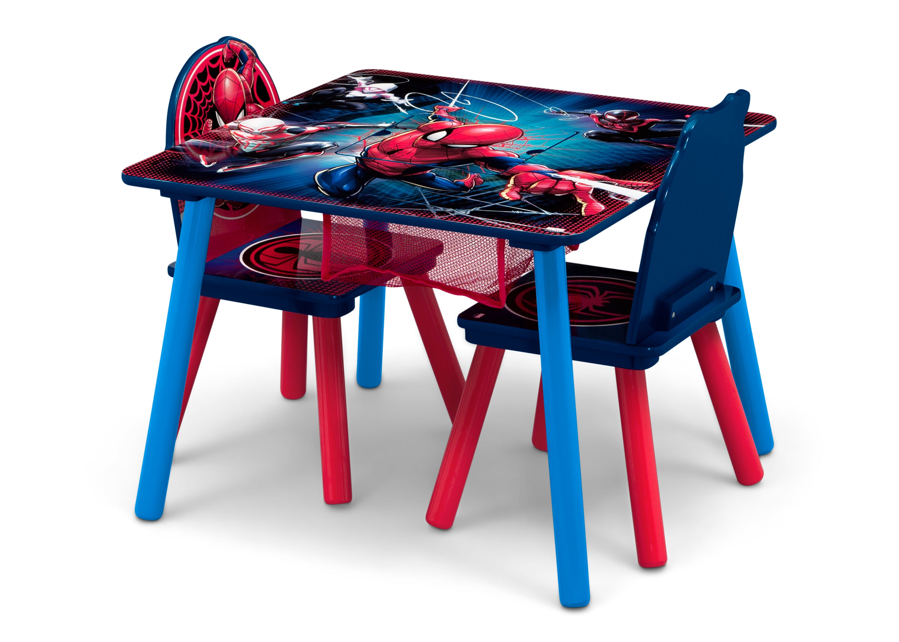 Spider-Man Kids Table and Chair Set with Storage - Fun Playroom Furniture for Learning & Playtime Activities