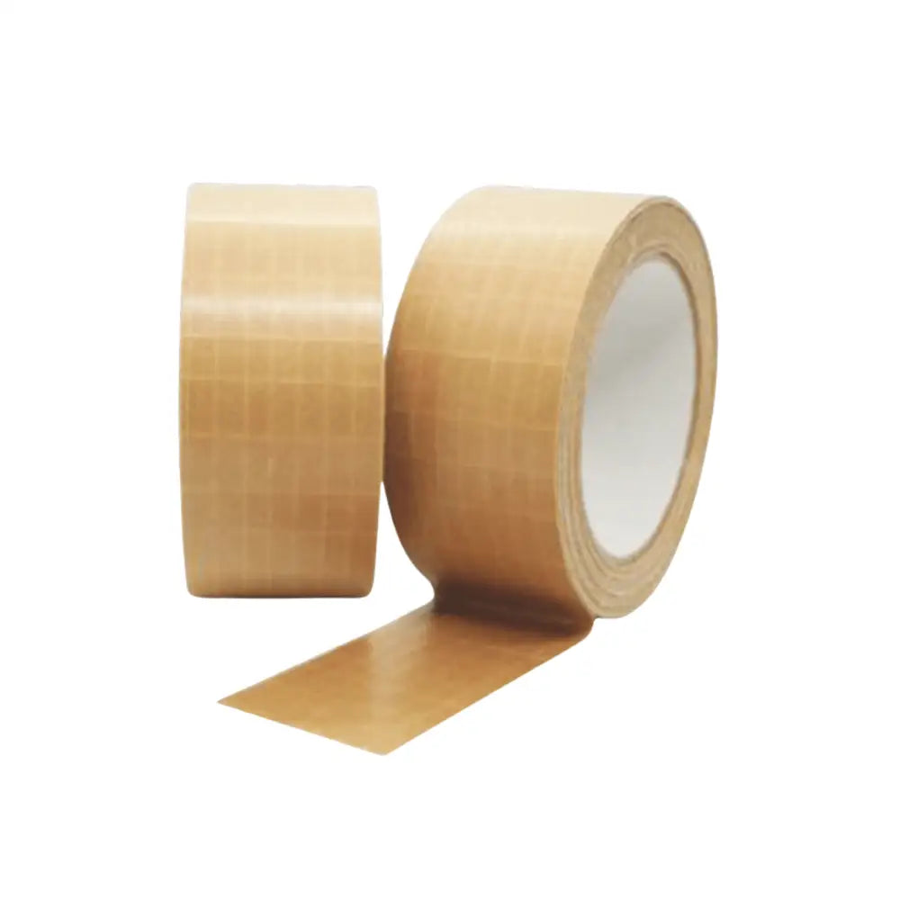 Strong Brown Self-Adhesive Kraft Paper Tape 50mm x 50m (12 Rolls) - Heavy Duty Packing, Shipping, Moving Box Sealing & DIY Crafts
