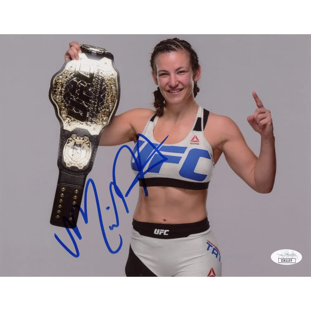 Miesha Tate Hand Signed 8x10 Photo - UFC Fighter Autograph with JSA COA - Perfect for MMA Collectors, Sports Memorabilia, and Fan Displays