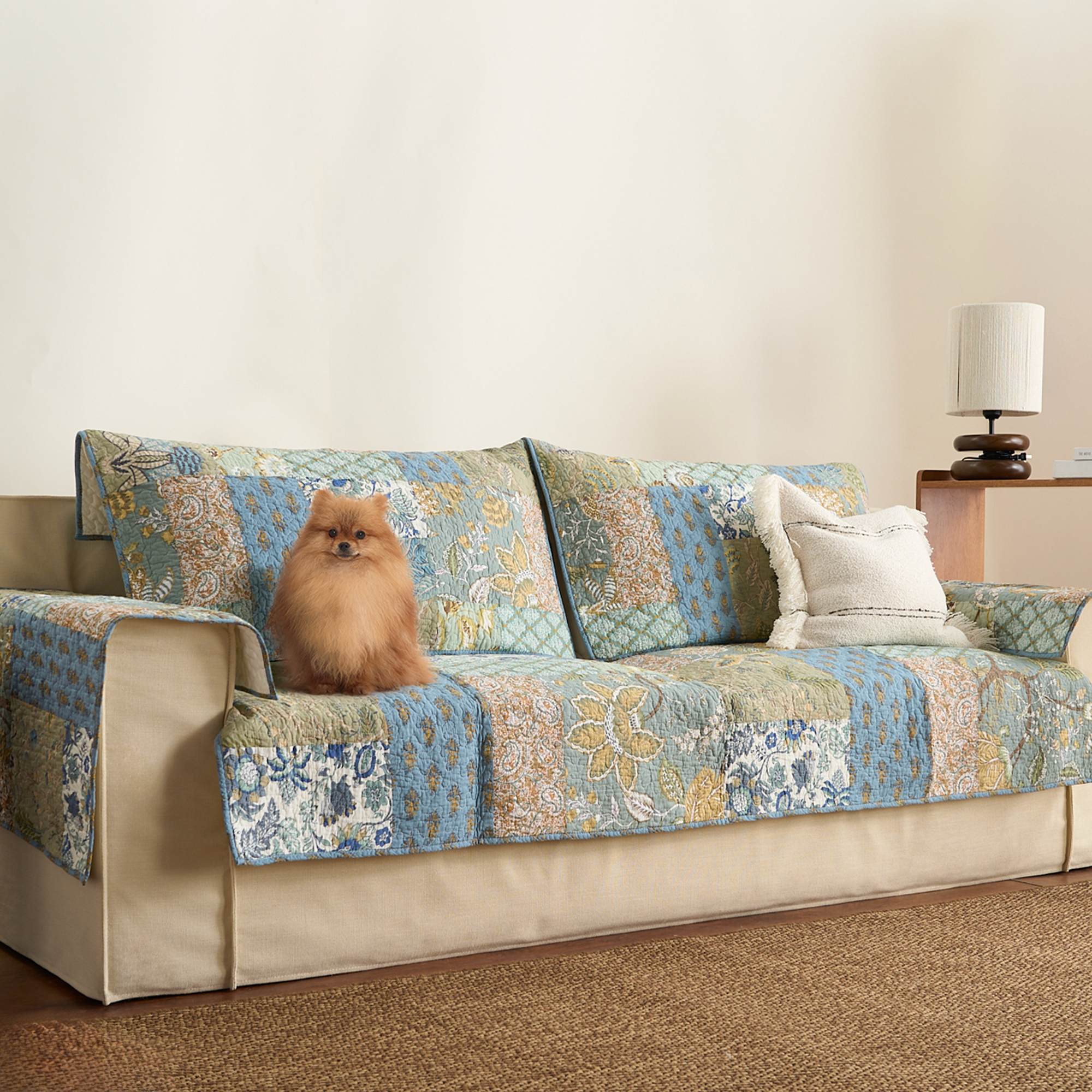 European Elegance Sofa Cover - Luxury Stretchable Couch Slipcover for Living Room, Home Decor & Protection - Perfect for Pets, Kids & Daily Use