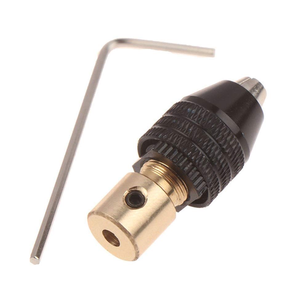 Universal Quick-Change Drill Chuck Adapter Set - Hex & Round Handle Electric Drill Tool with 0.3-3.5mm 3-Jaw Screwdriver Adapter (2mm) - Perfect for DIY Projects, Woodworking & Metalworking