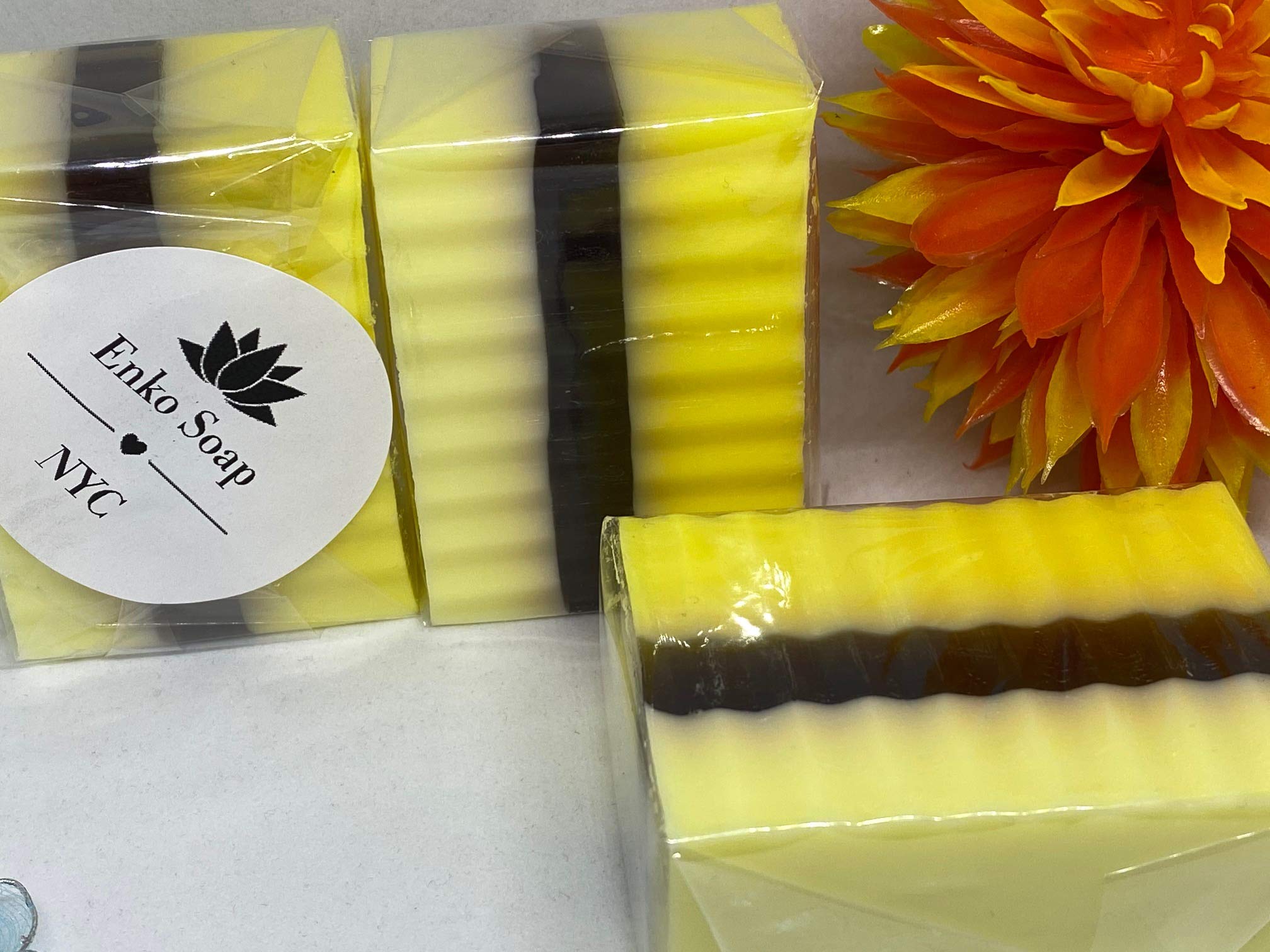 Natural Sunflower Soap Bars for Face & Body - Handmade Organic Skincare with Sunflower Oil - Perfect for Dry Skin, Sensitive Skin & Daily Cleansing