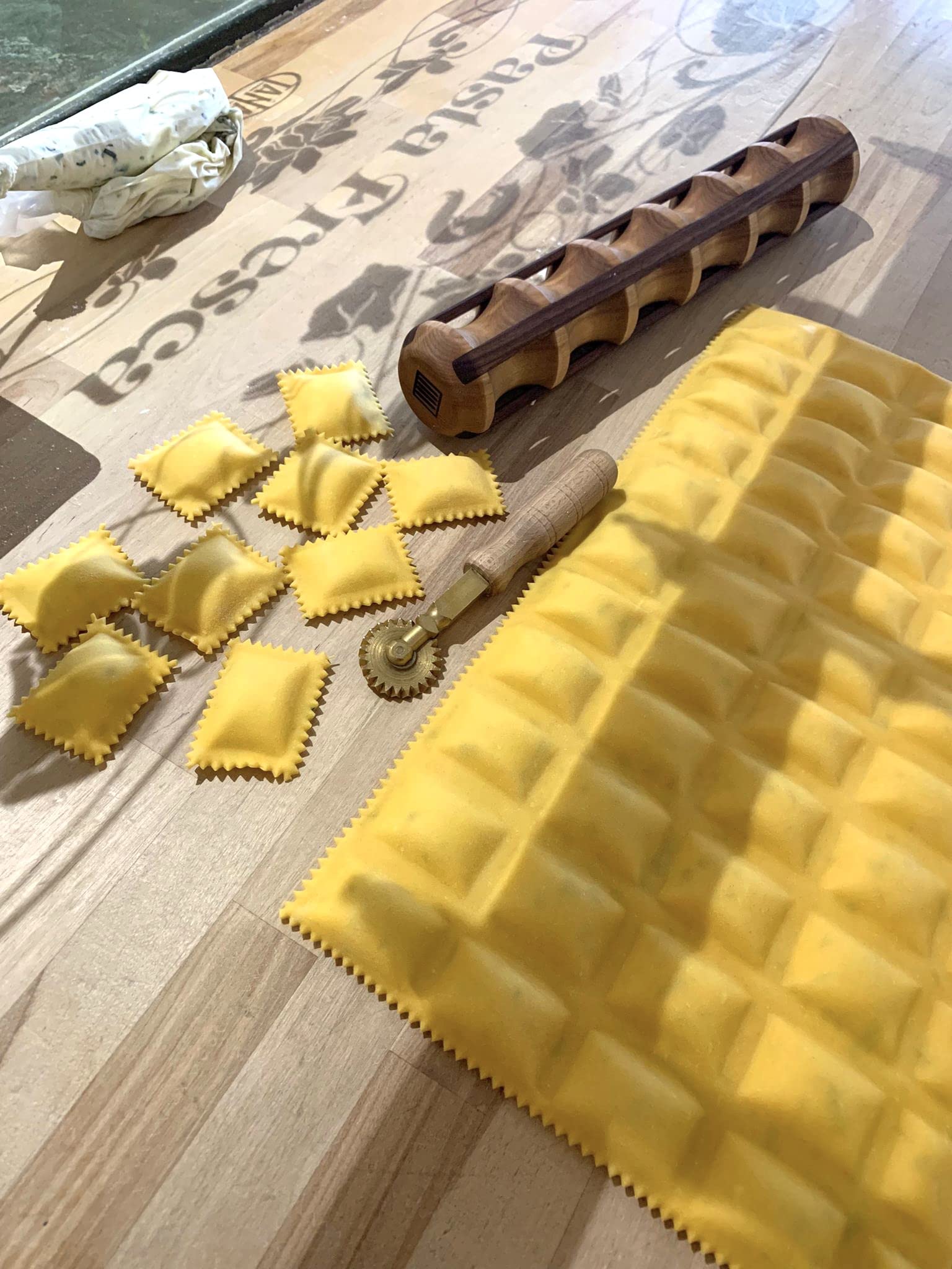 Premium Walnut Ravioli Rolling Pin - 16.5