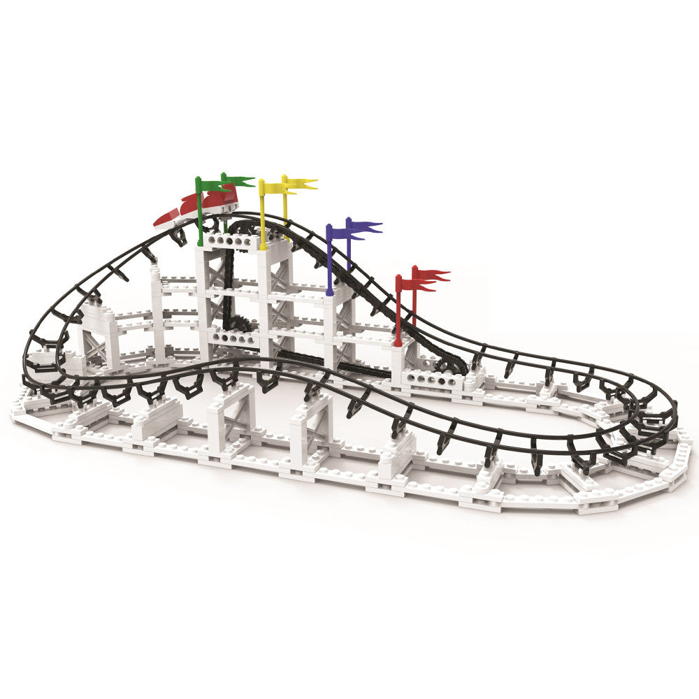 CDX Blocks Little Dipper Roller Coaster Building Set - 332 Piece STEM Toy for Kids Ages 6-12 | Creative Construction Playset for Birthday Gifts & Indoor Family Fun Activities