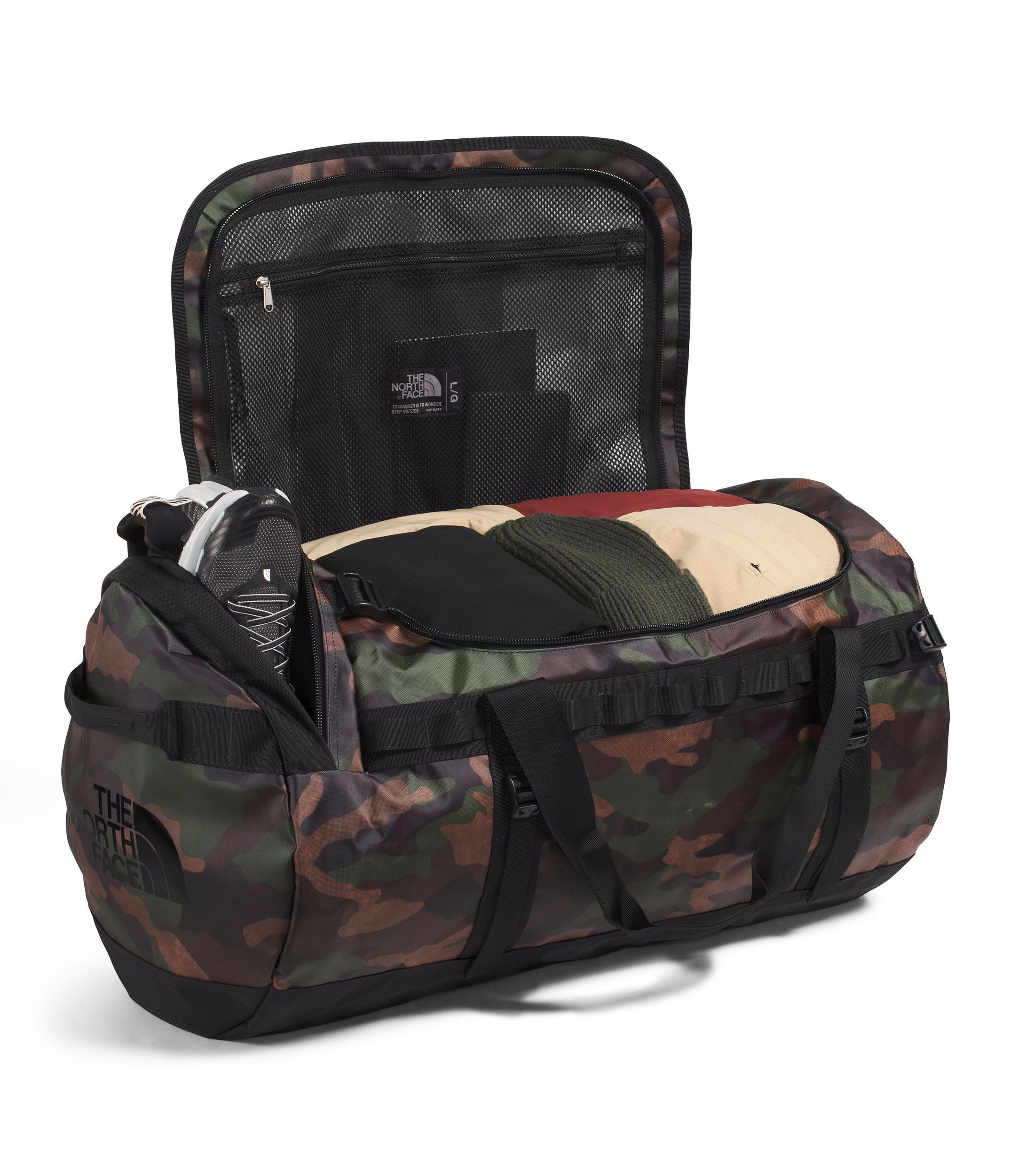 The North Face Base Camp Duffel Bag - Large Durable Waterproof Travel Duffel for Camping, Hiking & Outdoor Adventures - Perfect for Gym, Work Commute & Weekend Getaways