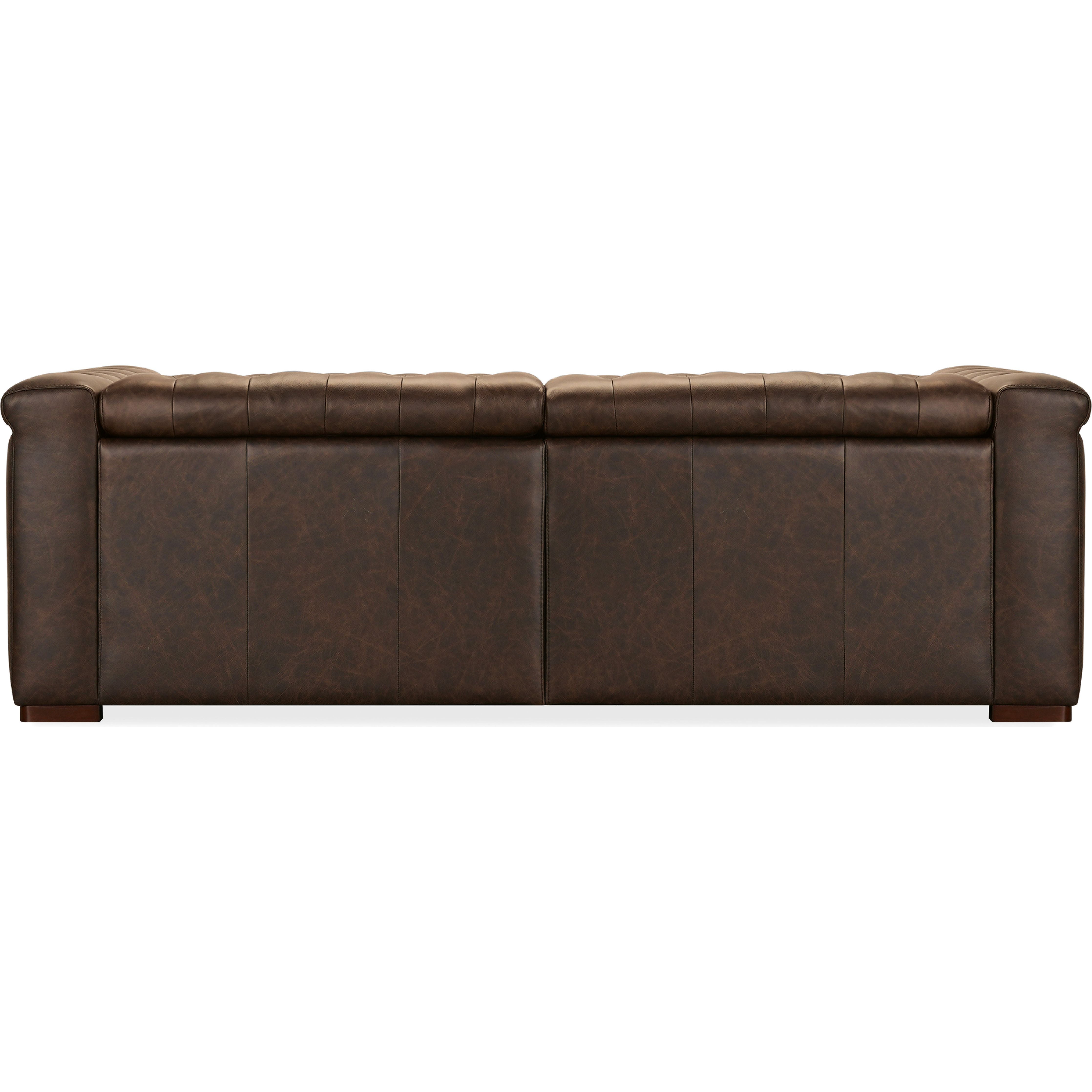 Apollo Deux Power Recliner with Adjustable Headrest - Saddlewood Brown Leather Living Room Chair for Home Theater & Relaxation