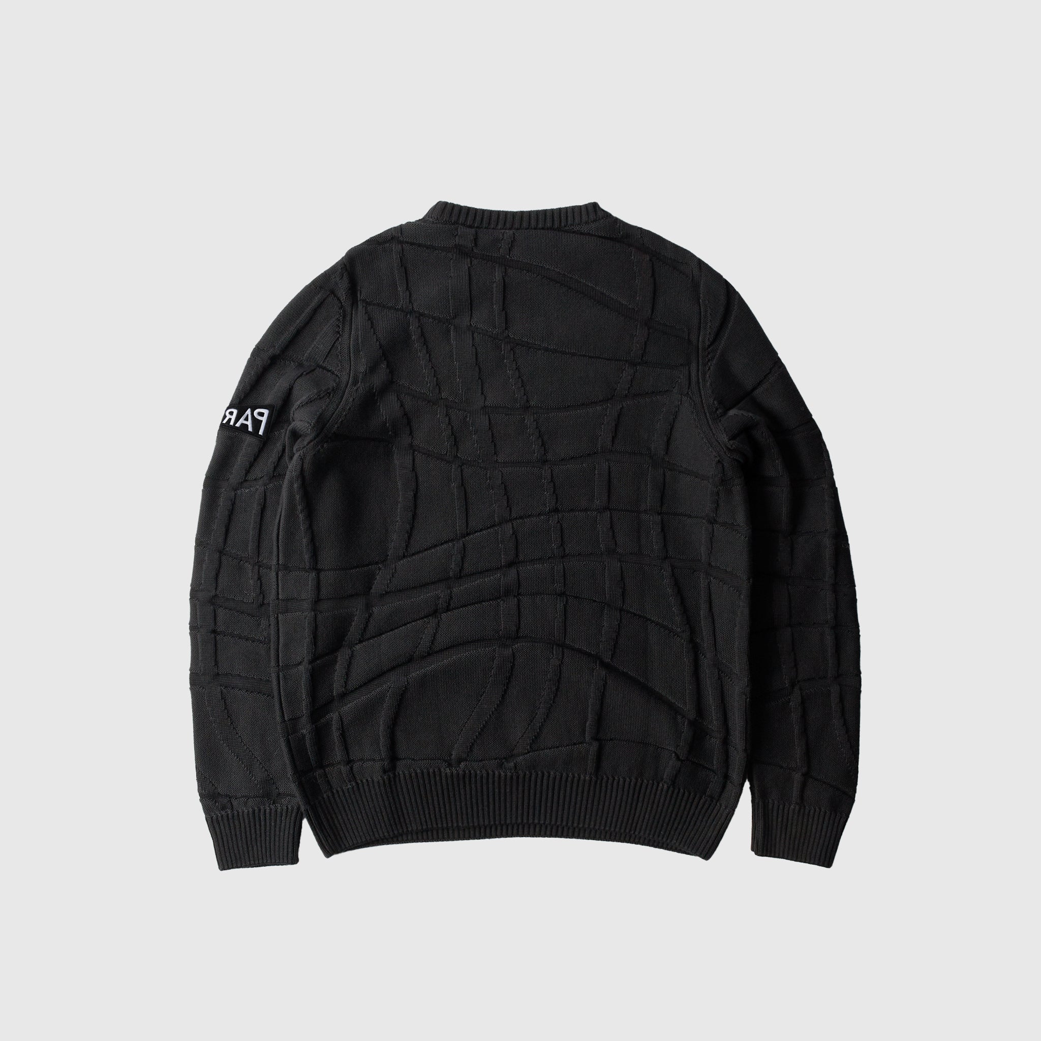 Cozy Knitted Pullover Sweater for Women & Men - Soft Abstract Village Design - Winter Warm Casual Wear for Outdoors & Home