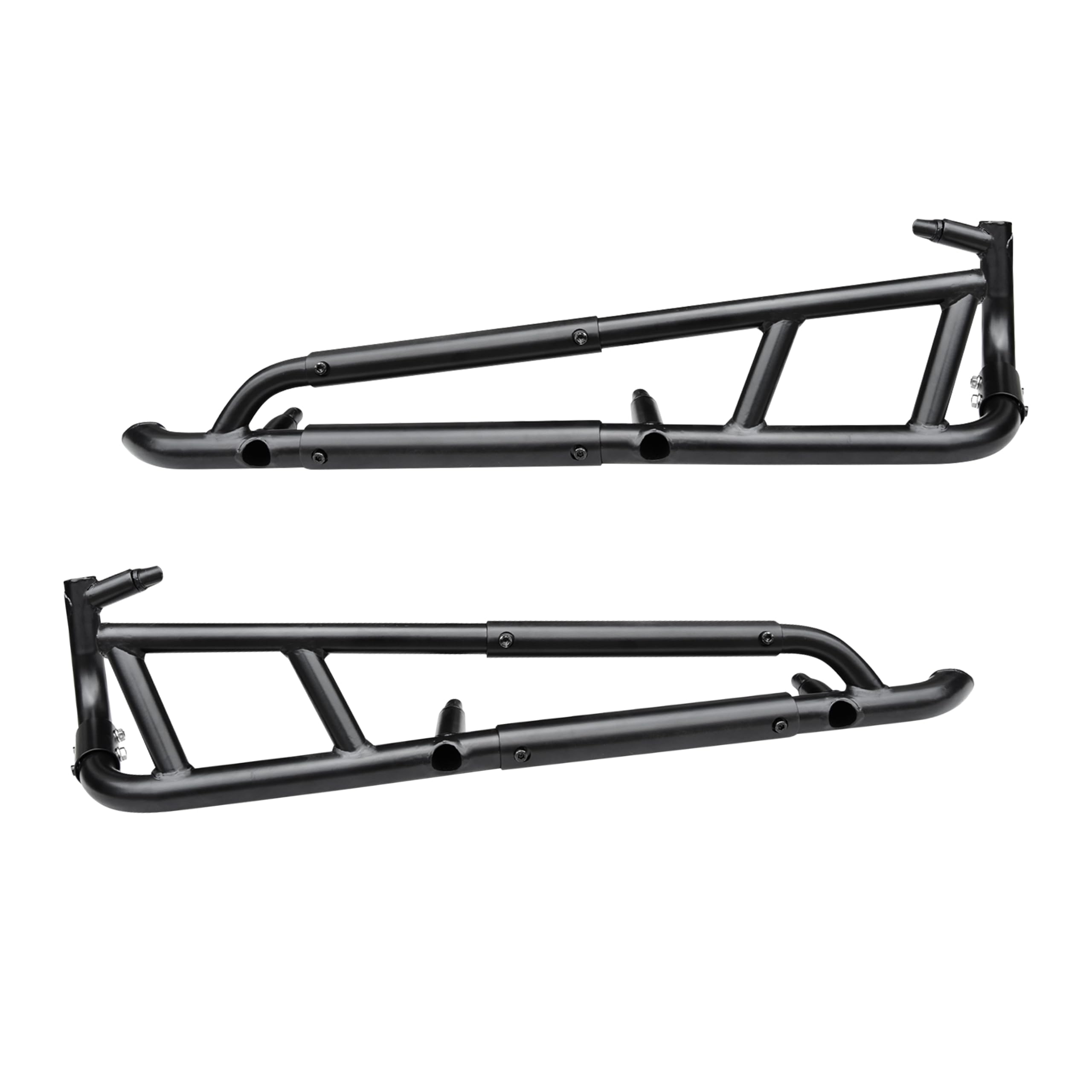 Polaris RZR XP 1000 Nerf Bars & Rock Sliders (2024-2025) - Heavy Duty Steel Side Steps with Low Profile Tree Kickers | Side Bumper Protection Frame for Off-Road Adventures | Compatible with 2-Seater Models