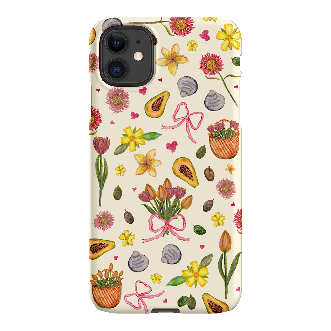 Elegant Bouquet & Bow Design Phone Case - Trendy Floral Pattern Protective Cover for iPhone & Samsung - Perfect for Weddings, Parties & Everyday Use