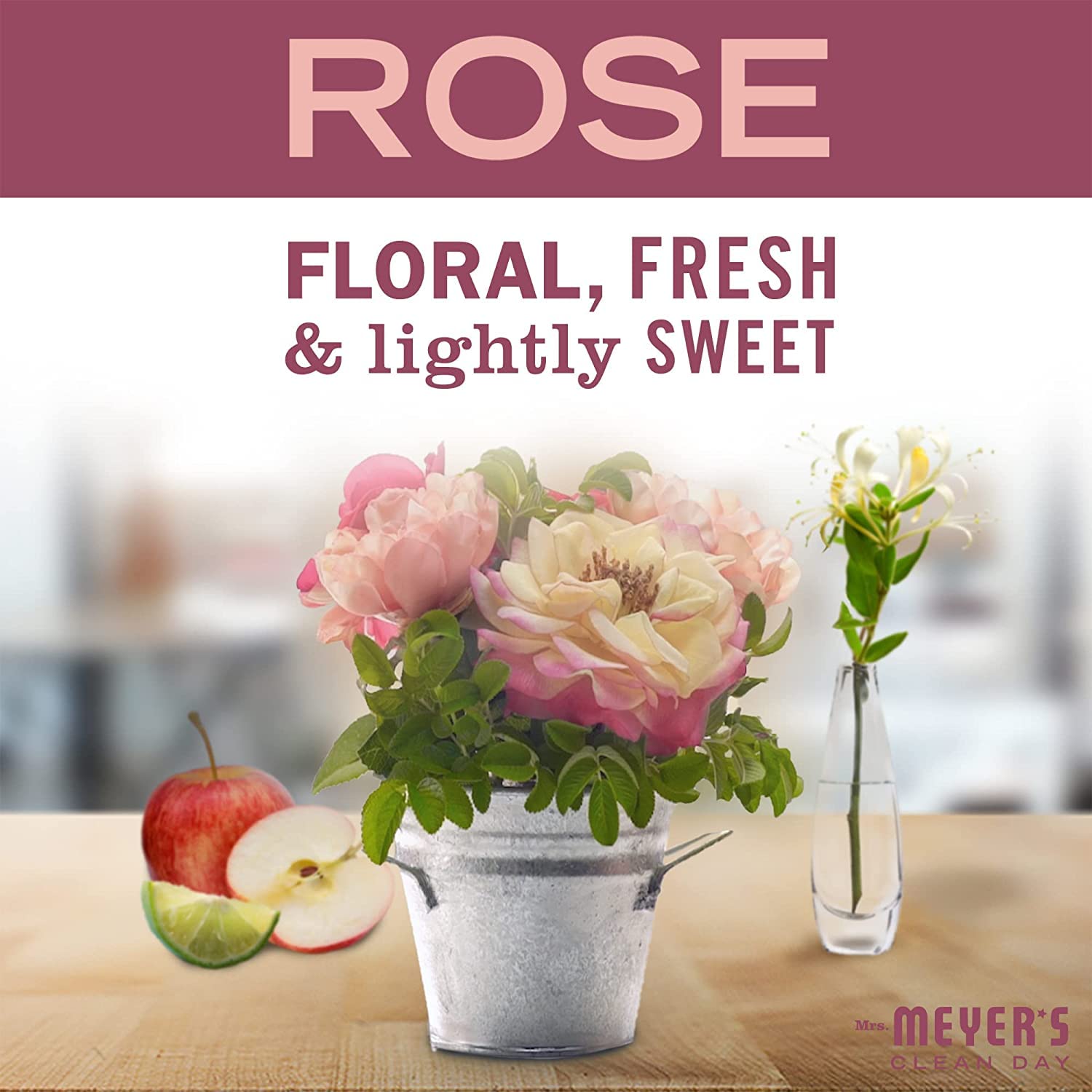 Mrs. Meyer's Clean Day Spring Scent Variety Pack - Lilac, Daisy & Rose Scented Hand Soap & Cleaning Products | Fresh Floral Home & Kitchen Use