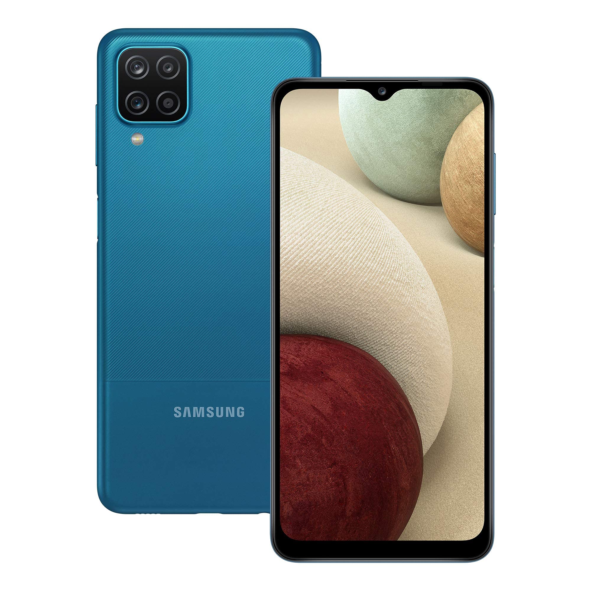 Samsung Galaxy A12 Unlocked Android Smartphone 64GB - Blue (UK Version) | Renewed | Perfect for Travel, Work & Everyday Use