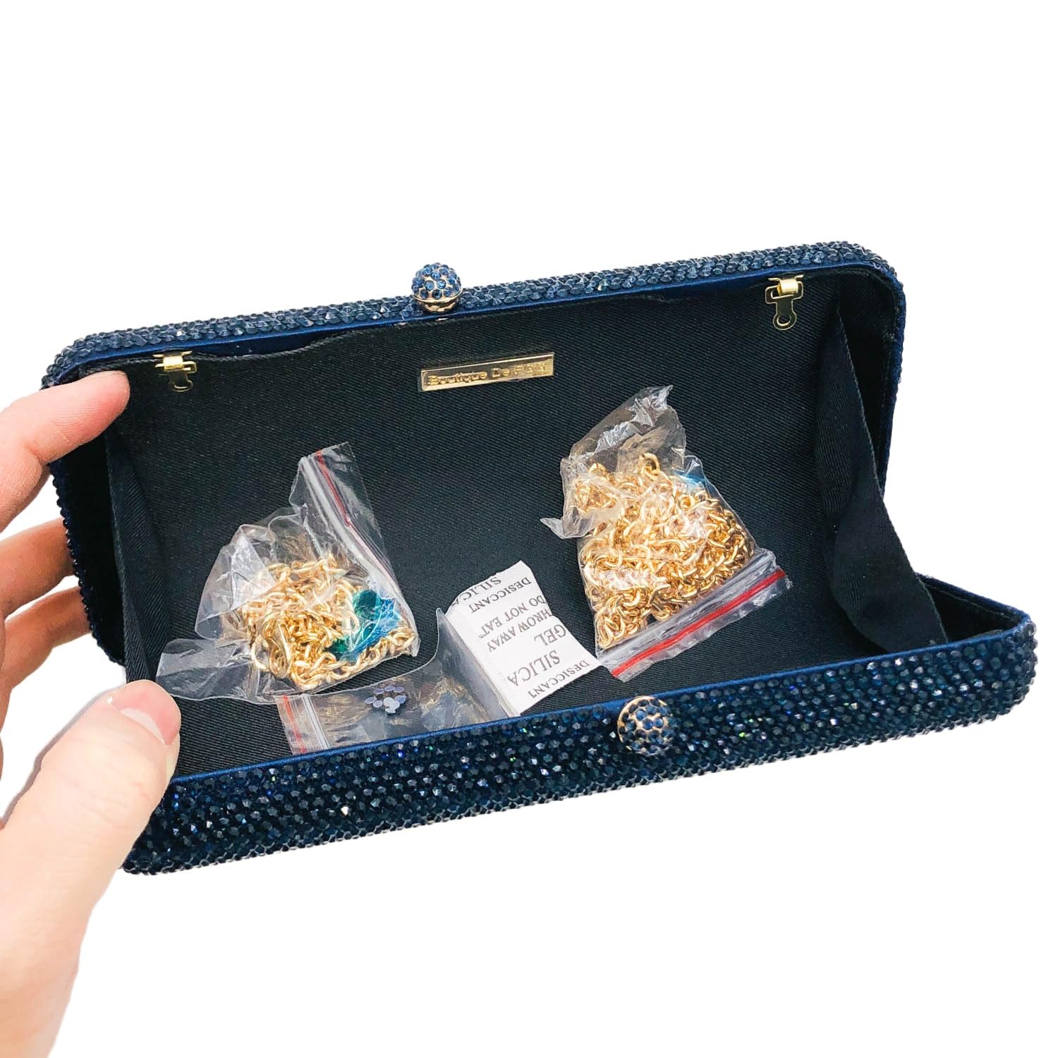 Elegant Crystal Rhinestone Clutch Purse for Women - Formal Evening Bag Wedding Party Clutch Handbag | Perfect for Prom, Cocktail Events & Special Occasions