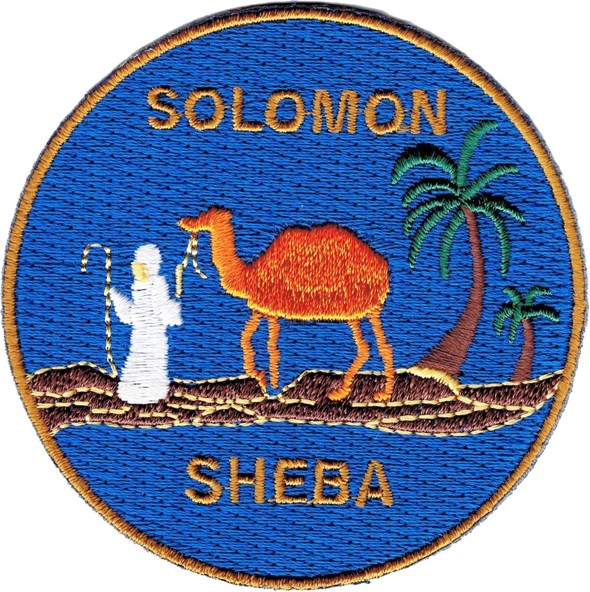 Queen of The South Solomon Sheba Round Iron-On Patch [Blue - 2.875