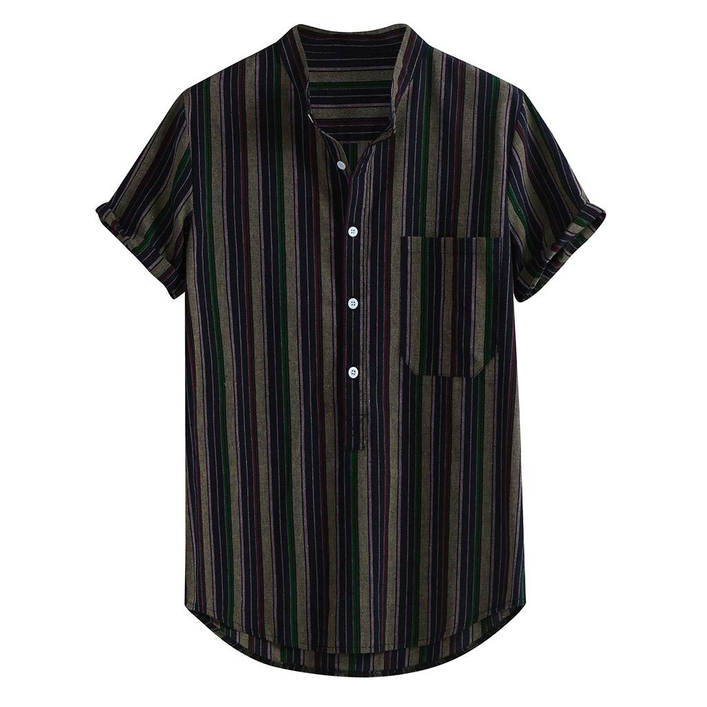 Vintage Men's Bowling Shirts - Retro Short Sleeve Button Down Cuban Shirts with Floral Hawaiian Prints for Beach, Party & Casual Wear