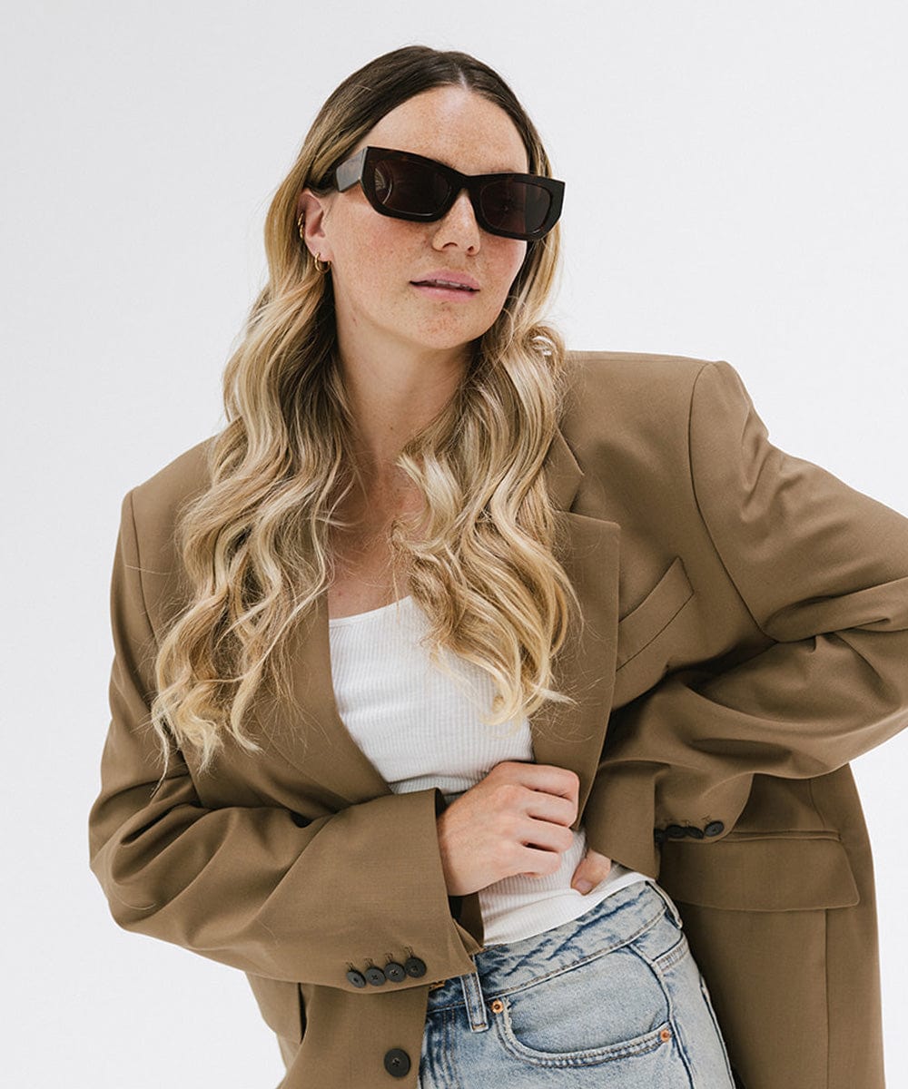 Stylish Alta Cat Eye Sunglasses for Women - Trendy UV Protection Shades - Perfect for Beach, Driving & Outdoor Activities
