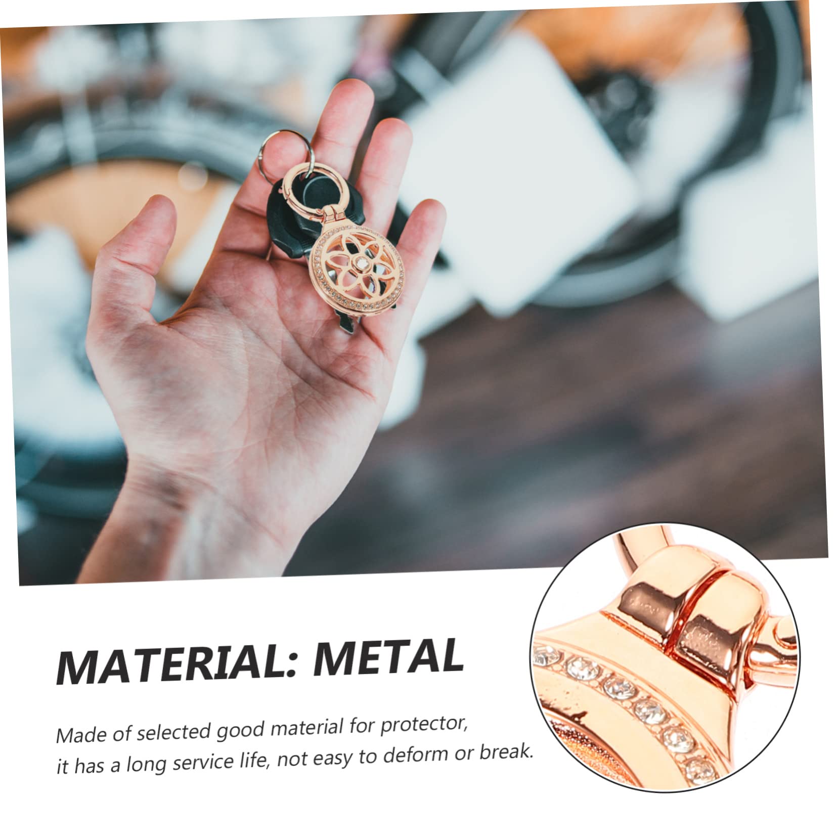 OSALADI Metal Key Holder for Car Keys & Gadgets - Durable Protective Keychain Case for Home, Office, and Travel Accessories Organization