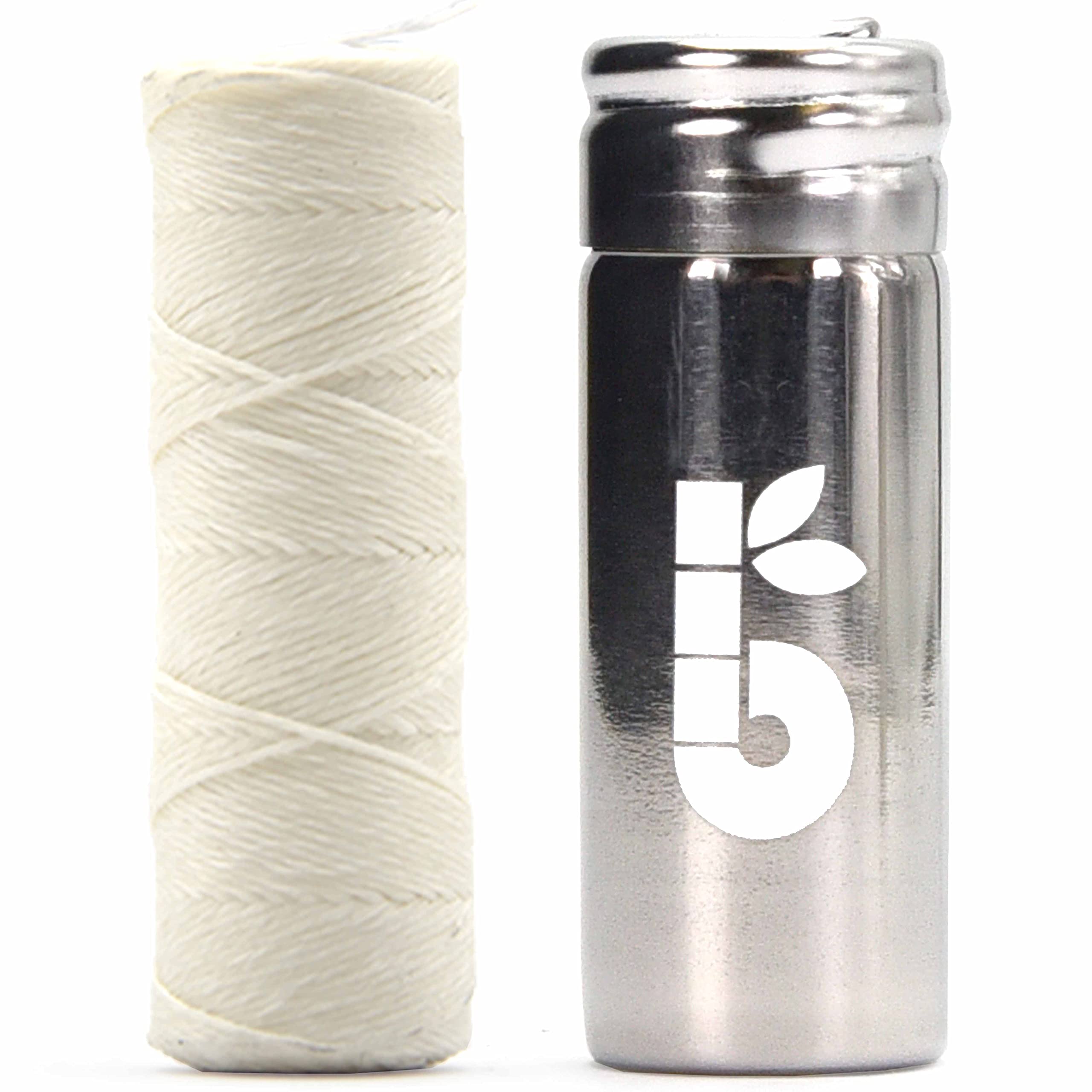 Natural Silk Dental Floss with Stainless Steel Dispenser - Eco-Friendly, Plastic-Free, Candelilla Wax Tooth Floss for Zero Waste Oral Care | 55 Yards | Mint Flavor | Perfect for Travel, Home & Sustainable Lifestyle | Bambaw