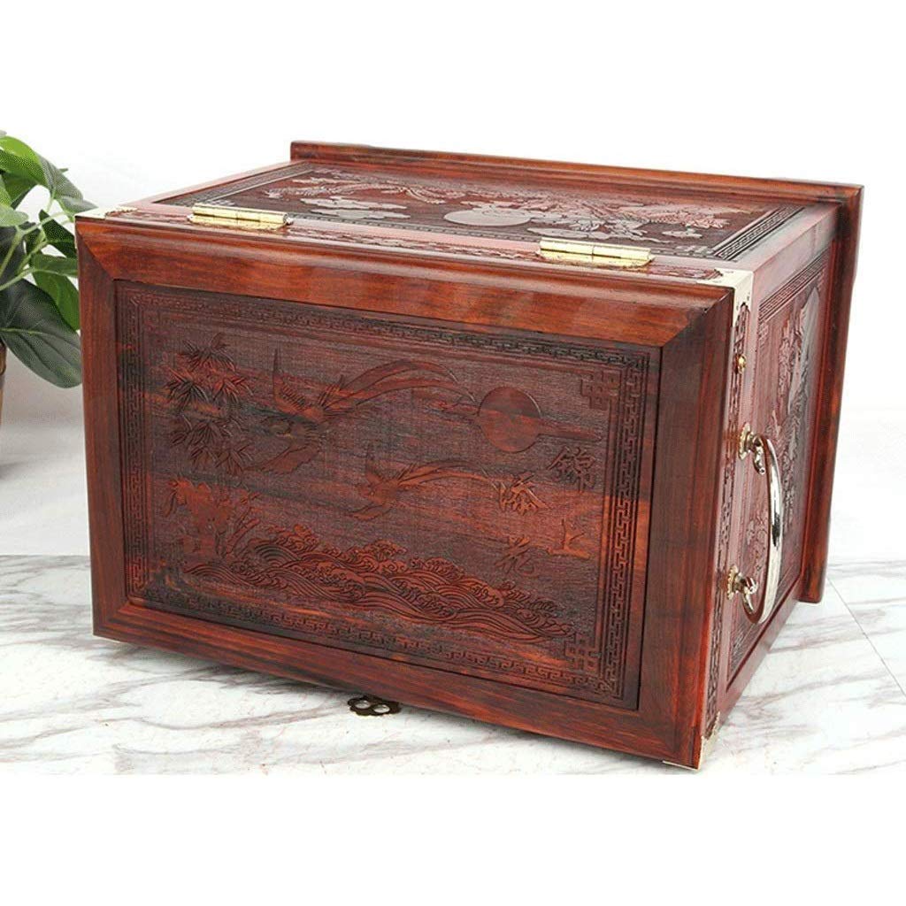 Wooden Jewelry Box Organizer - Large Capacity Ring, Necklace & Earring Storage Case | Creative Dustproof Design for Home, Travel & Gift Giving