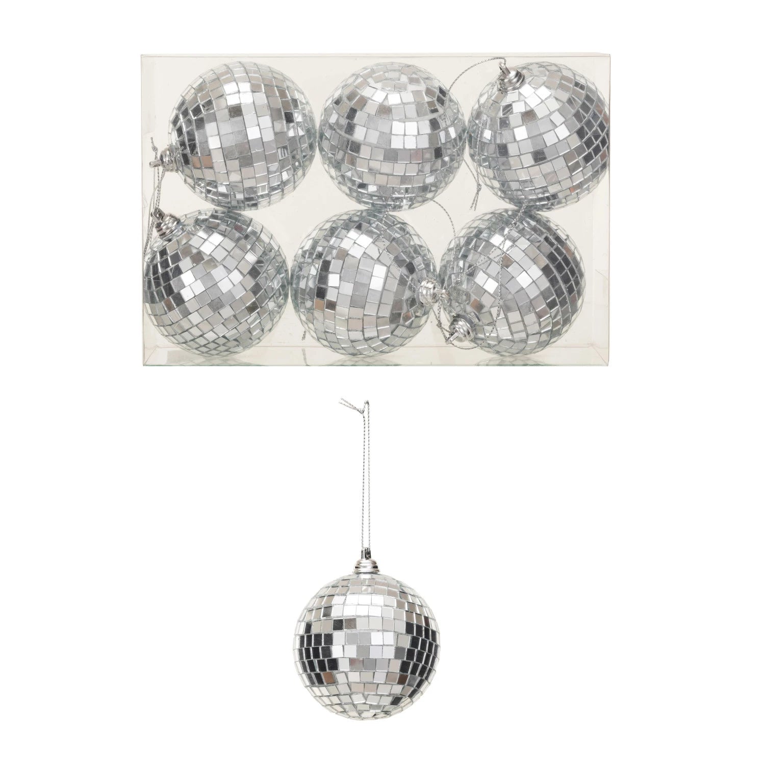 Disco Ball Ornament Box Set - 12 Pack Hanging Mirror Ball Decorations for Party, Wedding, Christmas Tree & Home Decor - Perfect for Dance Parties, Nightclubs & Festive Celebrations