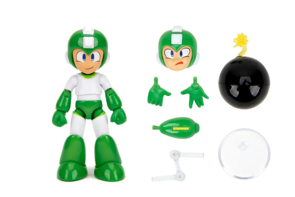 Jada Toys 1/12 Scale 6-Inch Mega Man Action Figure Set - Hyper Bomb, Elec Man & Cut Man Collectible Figures for Display & Gaming Enthusiasts