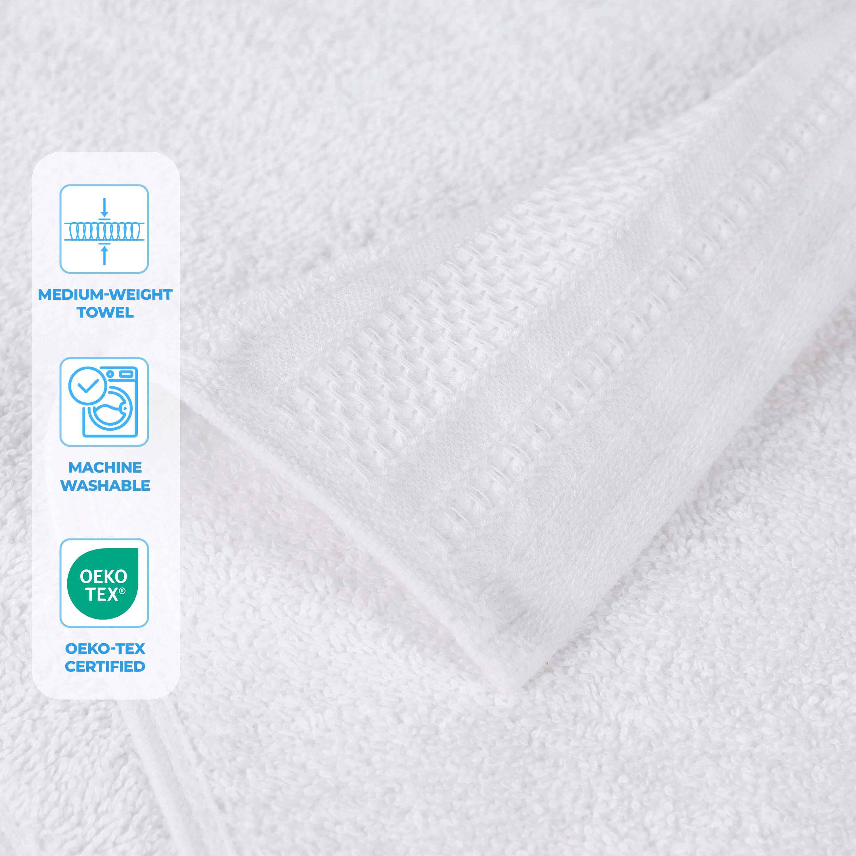 Premium Honeycomb Waffle Weave Cotton Bath Towels - Ultra Soft & Absorbent Luxury Bath Sheets Set of 2 for Spa, Hotel & Home Bathroom Use