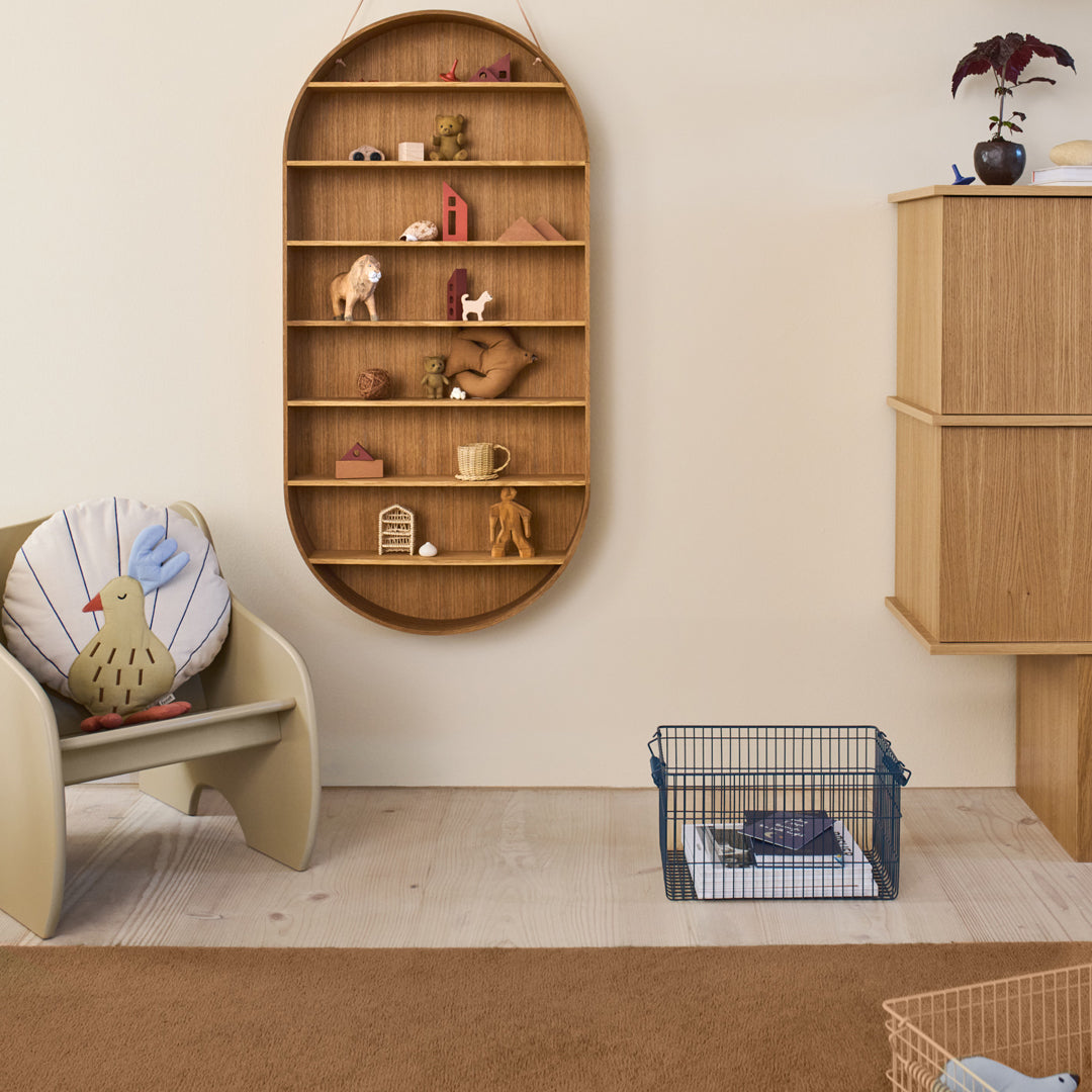 Stackable Storage Baskets Set of 2 - Organize Home, Office & Nursery - Perfect for Shelves, Closets & Bathroom Organization