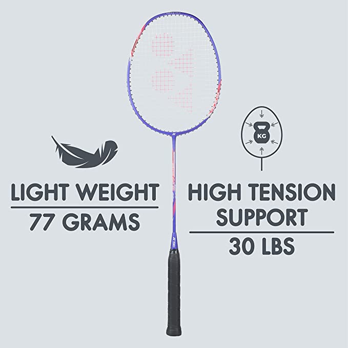 Yonex Voltric Lite 25i Badminton Racket - Lightweight Prestrung Racquet for Beginners & Intermediate Players | Perfect for Training & Competitive Play | Made in China