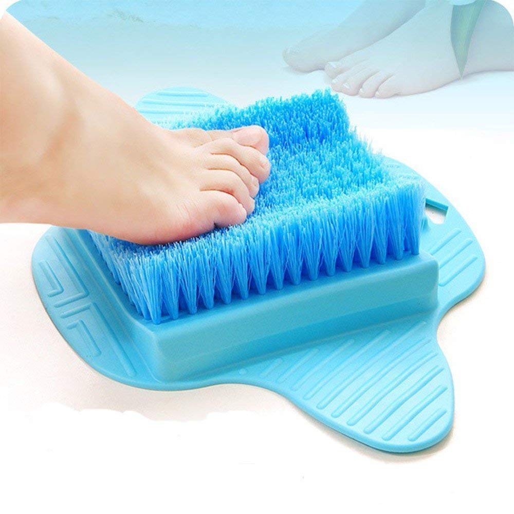 Cyrox Foot Scrubber & Massager - Deep Cleaning Exfoliating Brush for Soft Smooth Feet | Shower Slippers with Pumice Stone for Dead Skin Removal | Perfect for Pedicures, Callus Treatment & Spa Relaxation at Home (Multiple Colors)