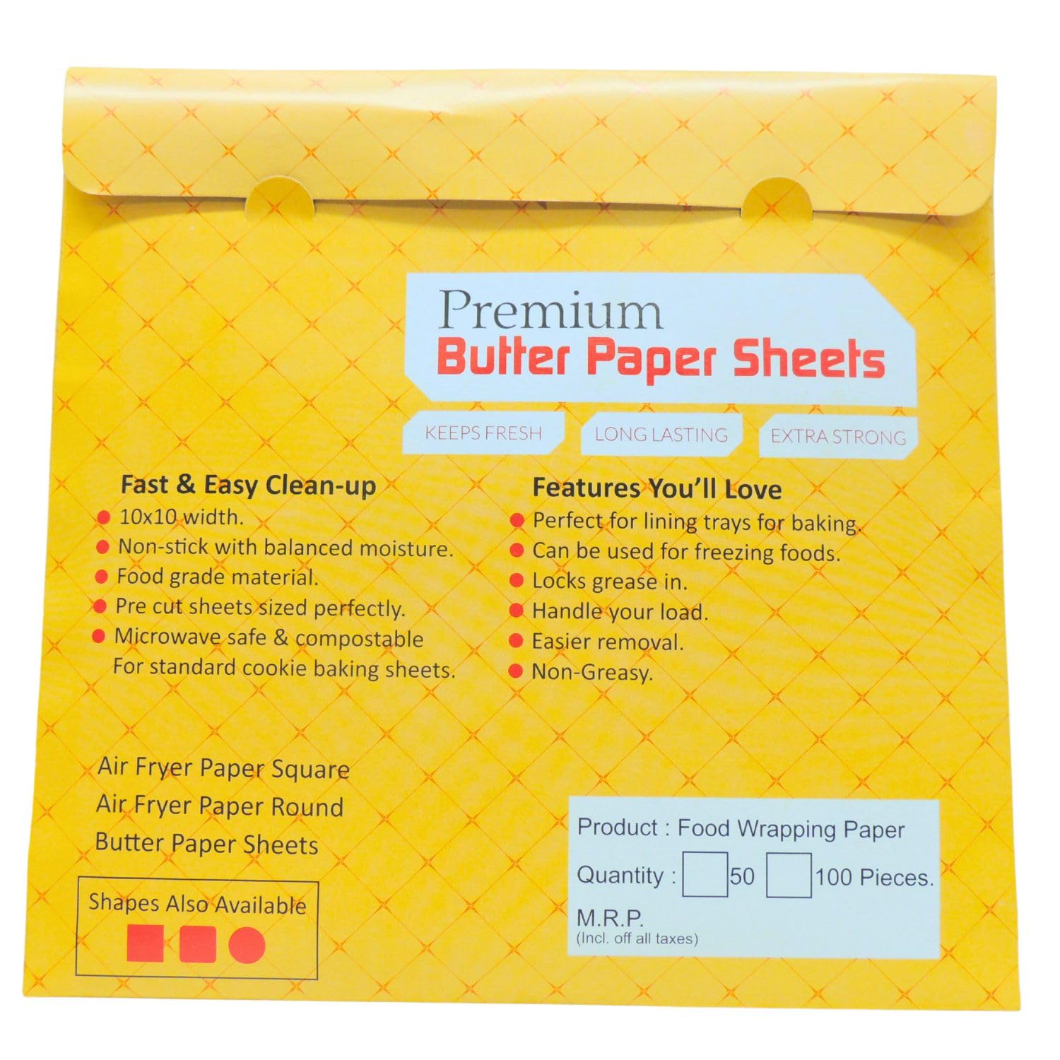 Anchara Air Fryer Parchment Paper - 50 Pack Round Non-Stick Baking Sheets for All Air Fryer Models | Perfect for Roasting, Baking & Frying | BPA-Free & Heat-Resistant