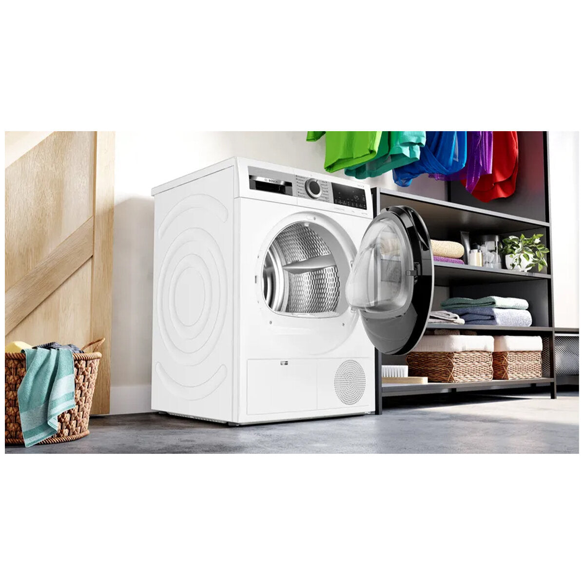 Bosch Series 8 9kg Heat Pump Tumble Dryer WQG24201AU - Energy Efficient Laundry Solution for Home & Apartment Use