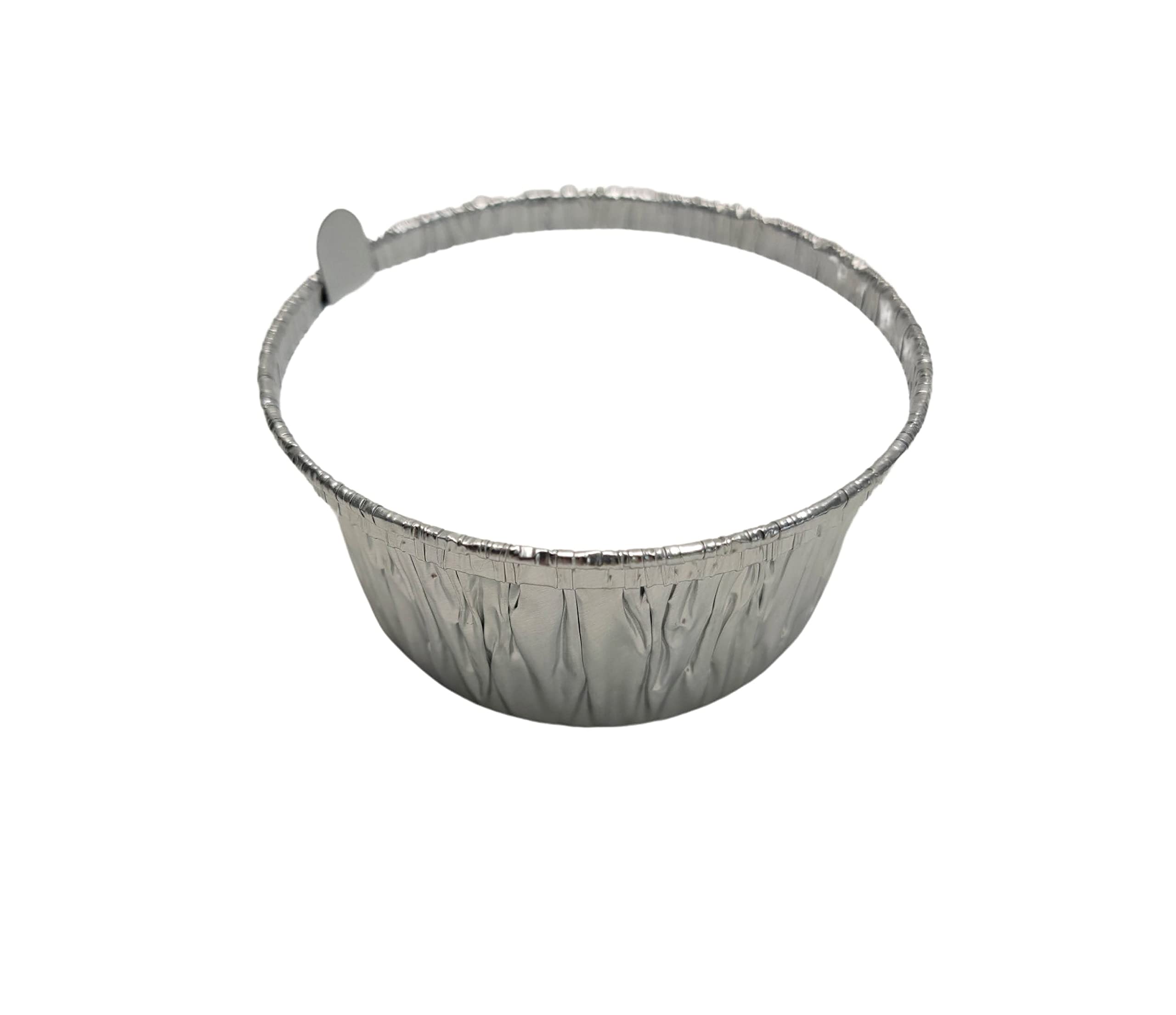 Disposable Aluminum 4 Oz Ramekins with Board Lids - 1000 Pack (1400L) | Perfect for Baking, Meal Prep, Catering & Party Serving