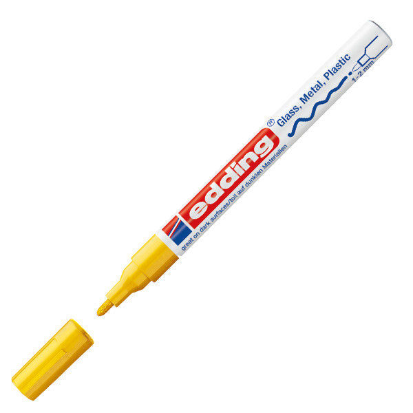 edding 751 Gloss Paint Marker Pen - Medium Point, Oil-Based, Permanent Paint Marker for Glass, Metal, Plastic, Ceramics - Perfect for DIY Crafts, Signage, and Industrial Labeling