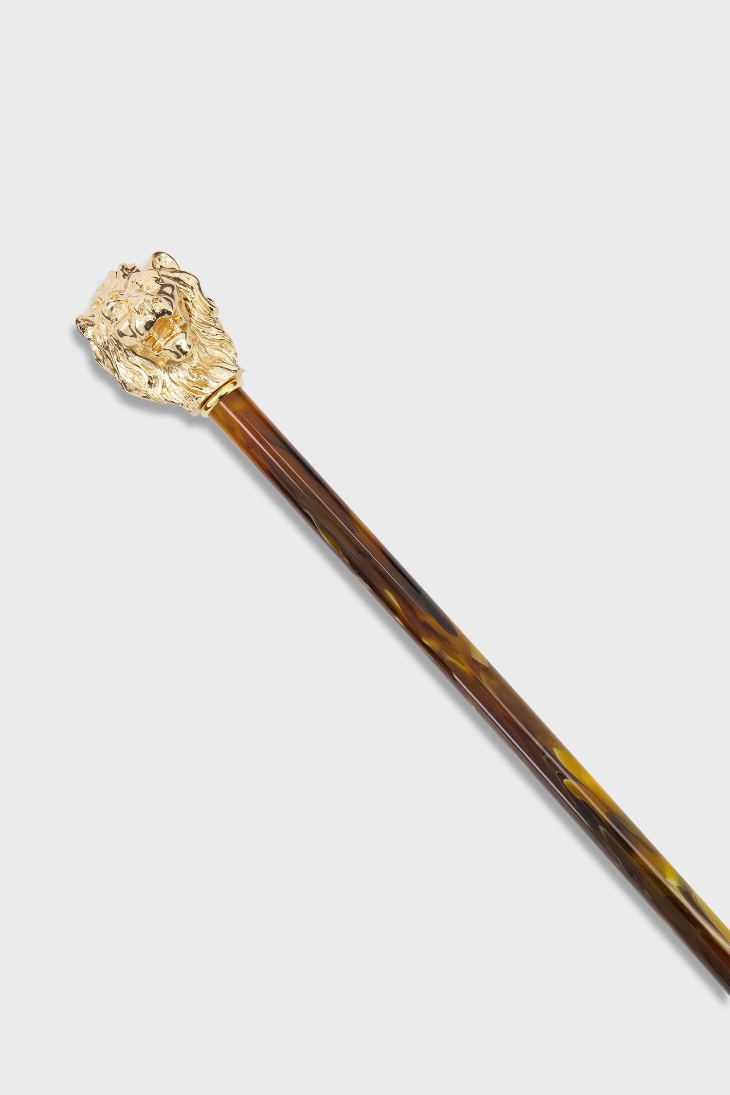 Pasotti Luxury Brown & Gold Lion Shoe Horn - Elegant Shoe Accessory for Men & Women - Perfect for Dress Shoes, Boots, and Formal Occasions