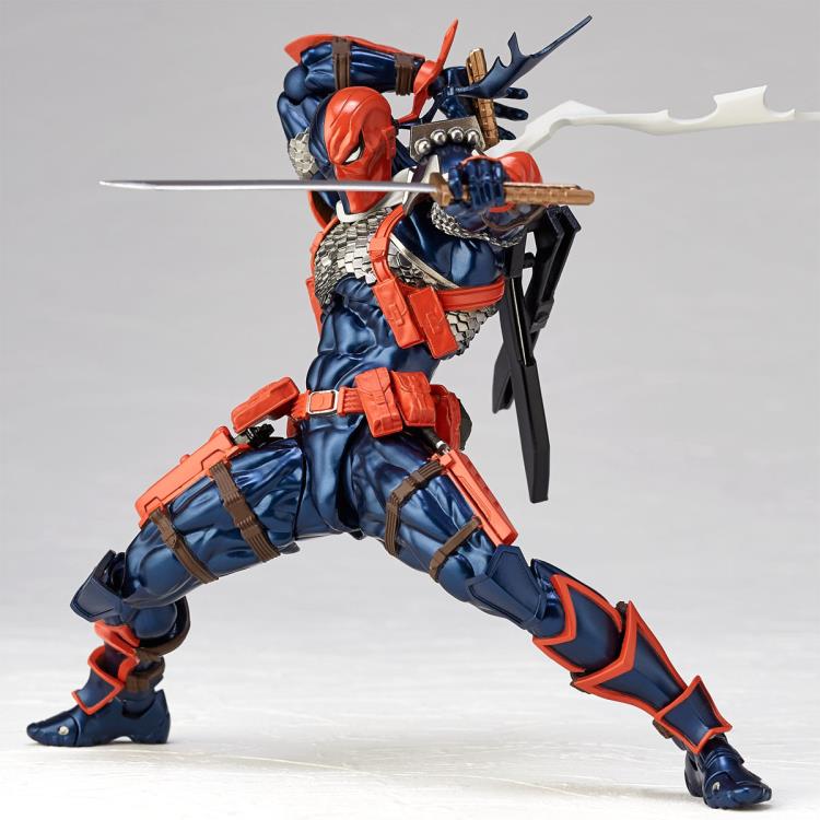 Amazing Yamaguchi Revoltech No. 011 Deathstroke Action Figure - Premium Collectible for DC Comics Fans & Display Showcase