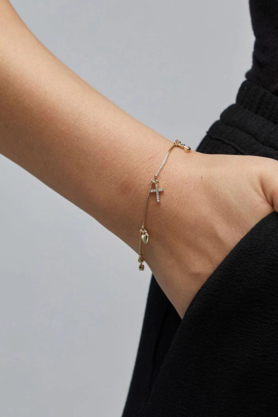 Elegant Gold Plated EOL Bracelet for Women - 18K Gold Finish Fashion Jewelry - Perfect for Parties, Weddings & Everyday Wear