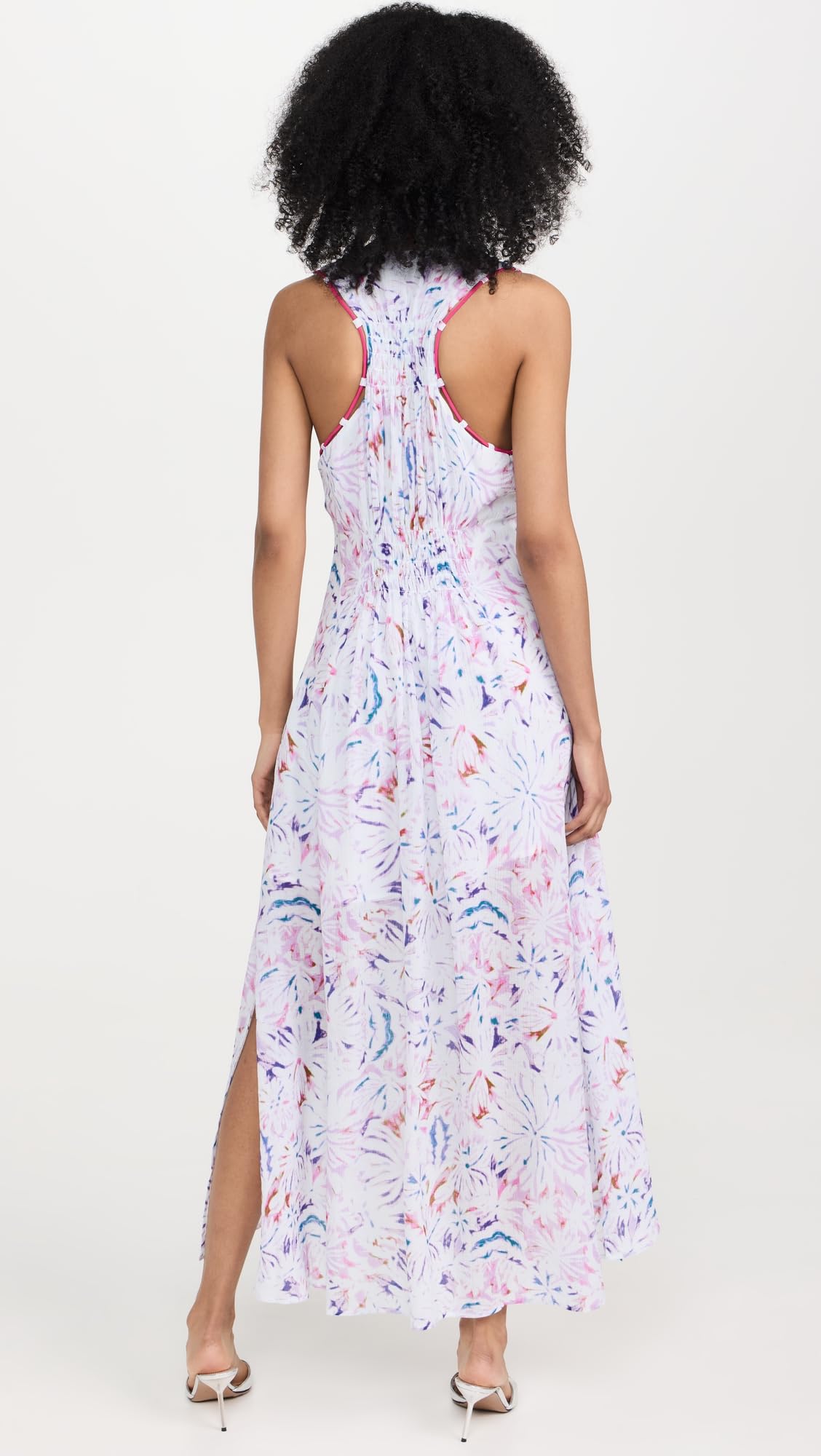 IRO Women's Laini Dress - Elegant Flowy Midi Dress with V-Neck & Long Sleeves | Perfect for Parties, Weddings & Date Nights