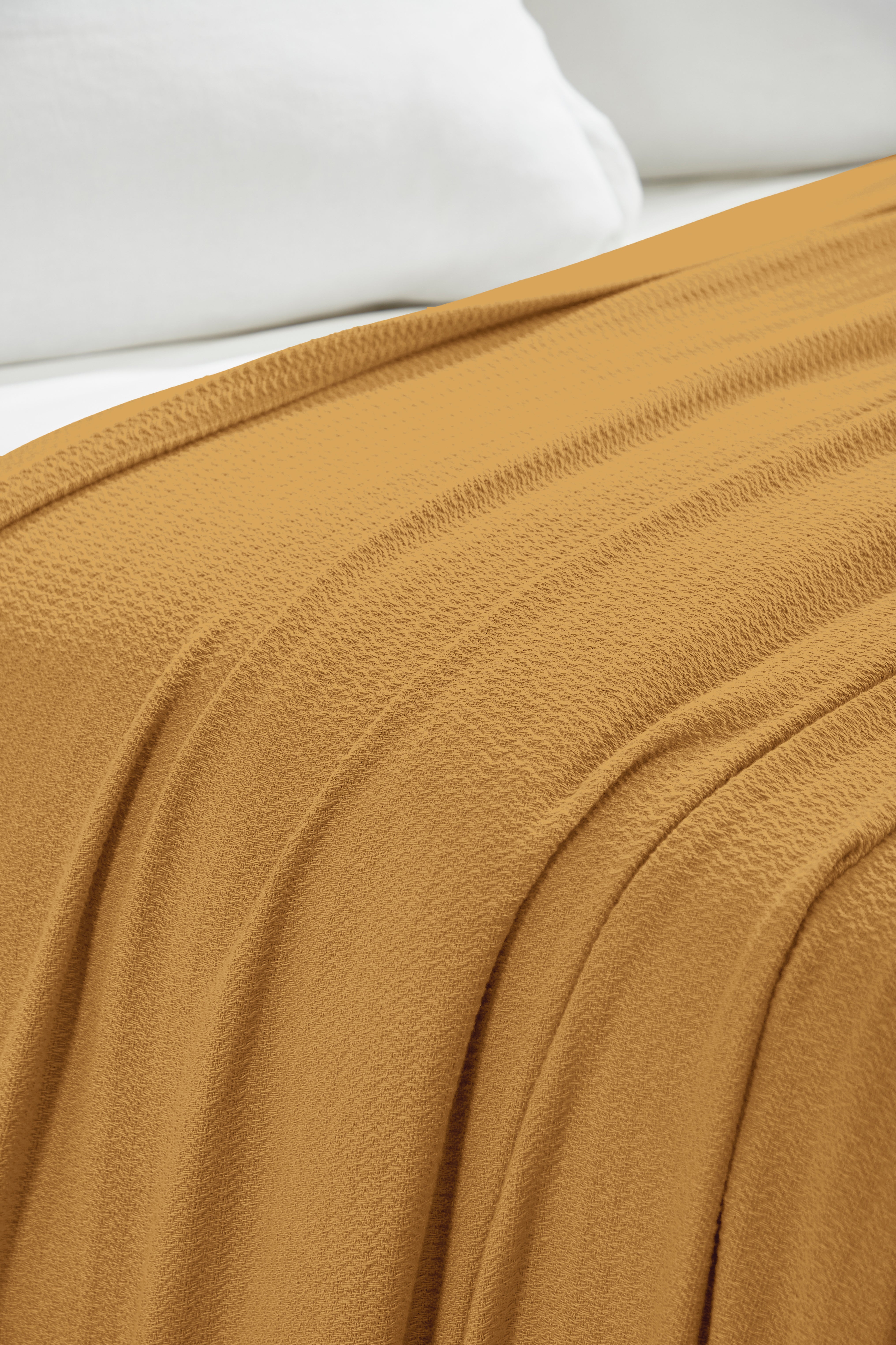 Premium Textured Cotton Waffle Weave Blanket - Soft & Breathable Throw for Bed, Sofa & Couch - Cozy Home Decor Gift for All Seasons
