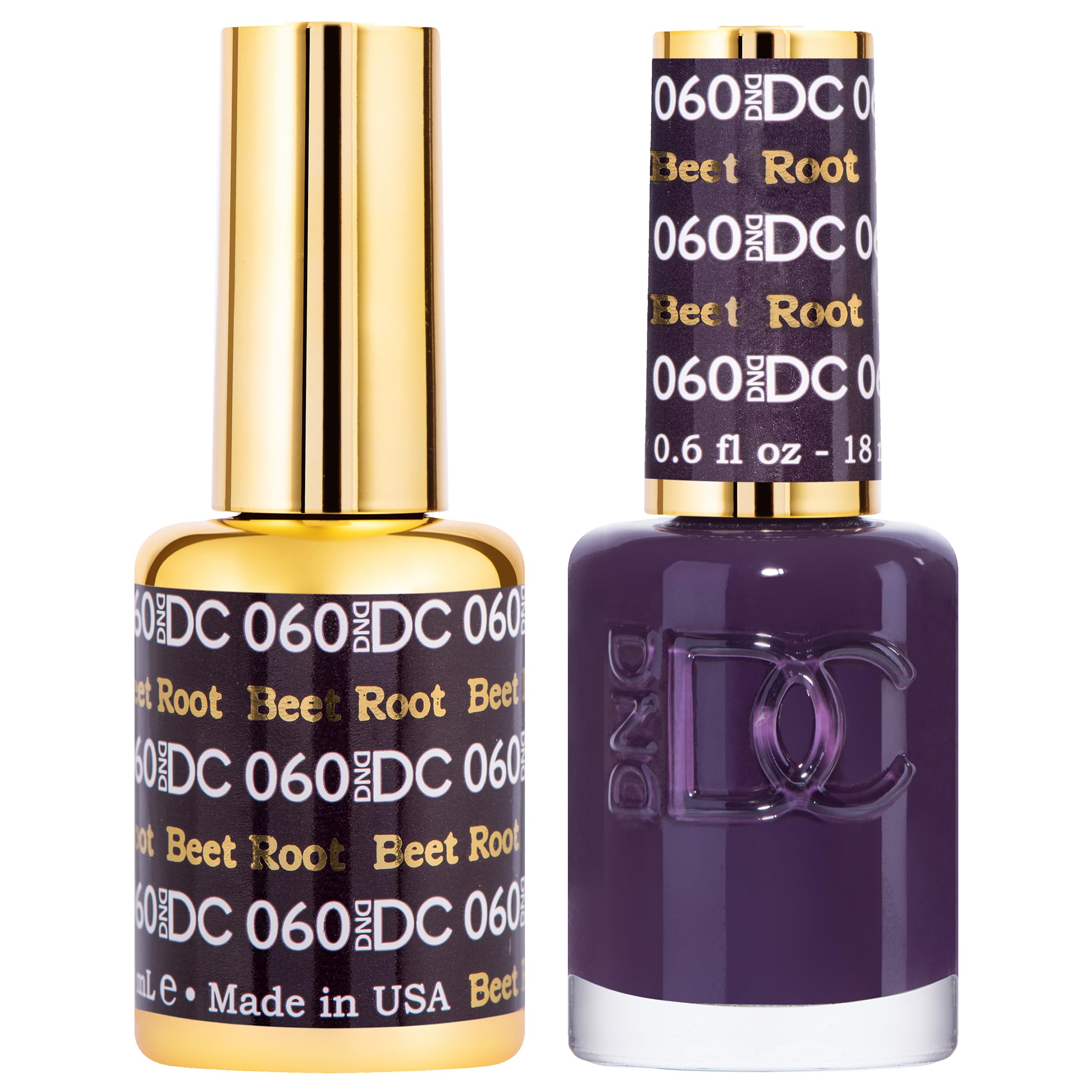 DND Gel & Nail Polish Set - 060 Beet Root (0.5 Fl Oz) | Long-Lasting Salon-Quality Manicure Kit for Home & Professional Nail Art