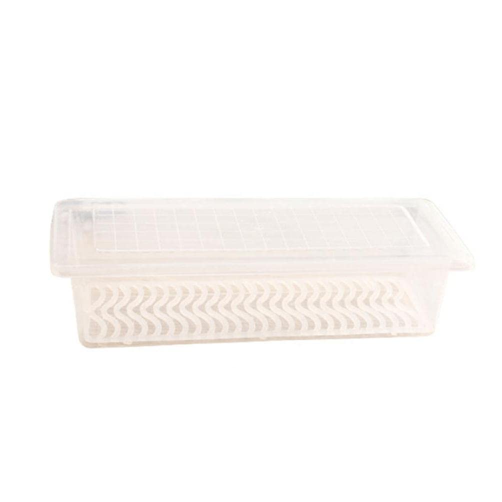 Fresh Vegetable & Fruit Storage Container - Kitchen Fridge Organizer with Removable Drain Plate - Perfect for Meat, Fish, Salad & Produce - Ideal for Meal Prep, Refrigerator Organization & Food Preservation