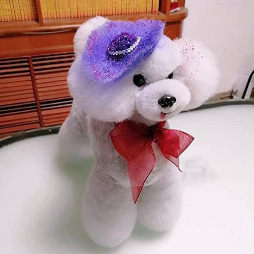 OPAWZ Toy Poodle Model Dog with High-Density White Wig - Professional Grooming Practice Kit for Dog Shows & Training | Perfect for Groomers, Stylists & Pet Competition Preparation