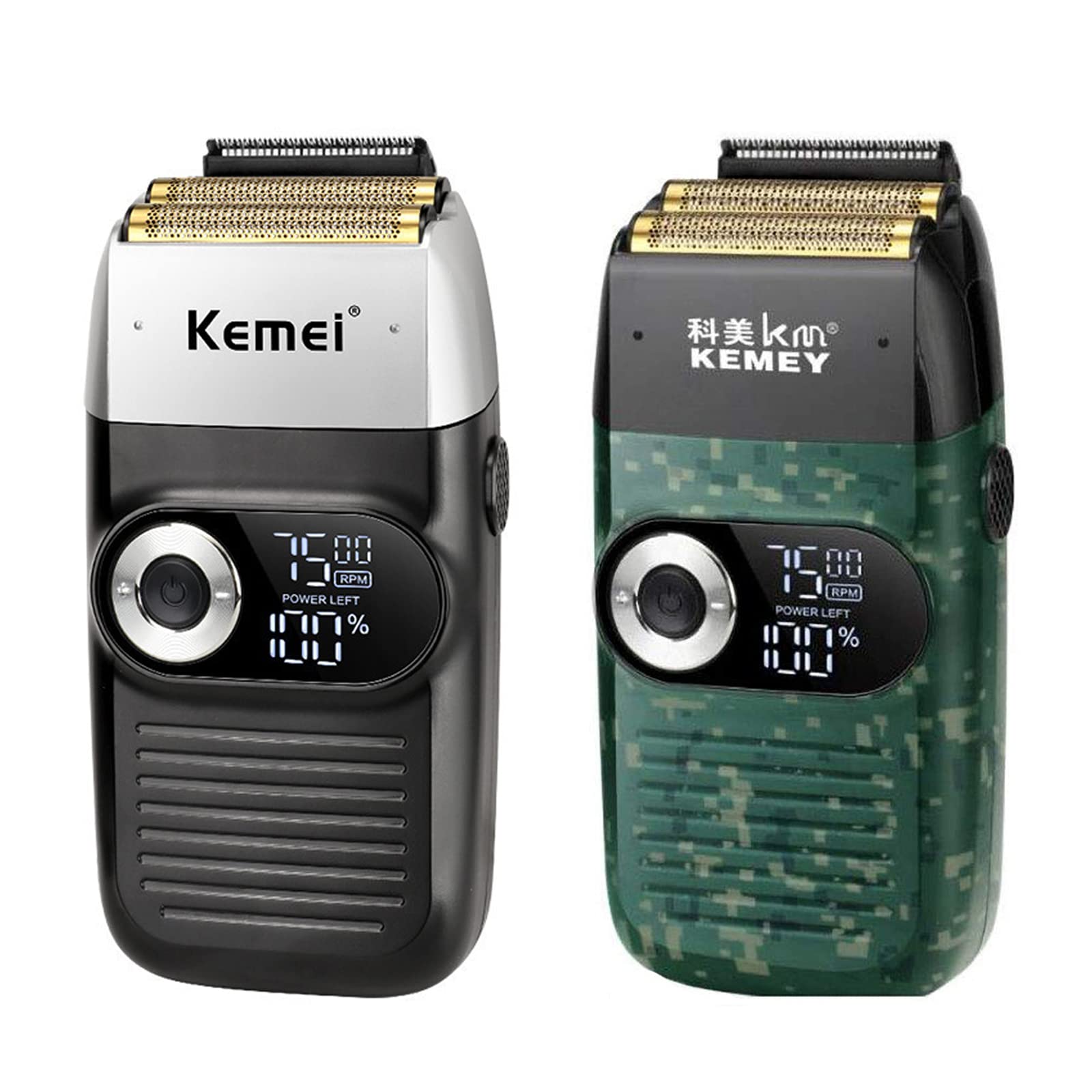 KEMEI Electric Shaver Replacement Heads for Men - Compatible with KM-2028, KM-2027, KM-2026 Models - Precision Razor Blades & Foil Head - Perfect for Travel, Daily Shaving & Grooming Routine