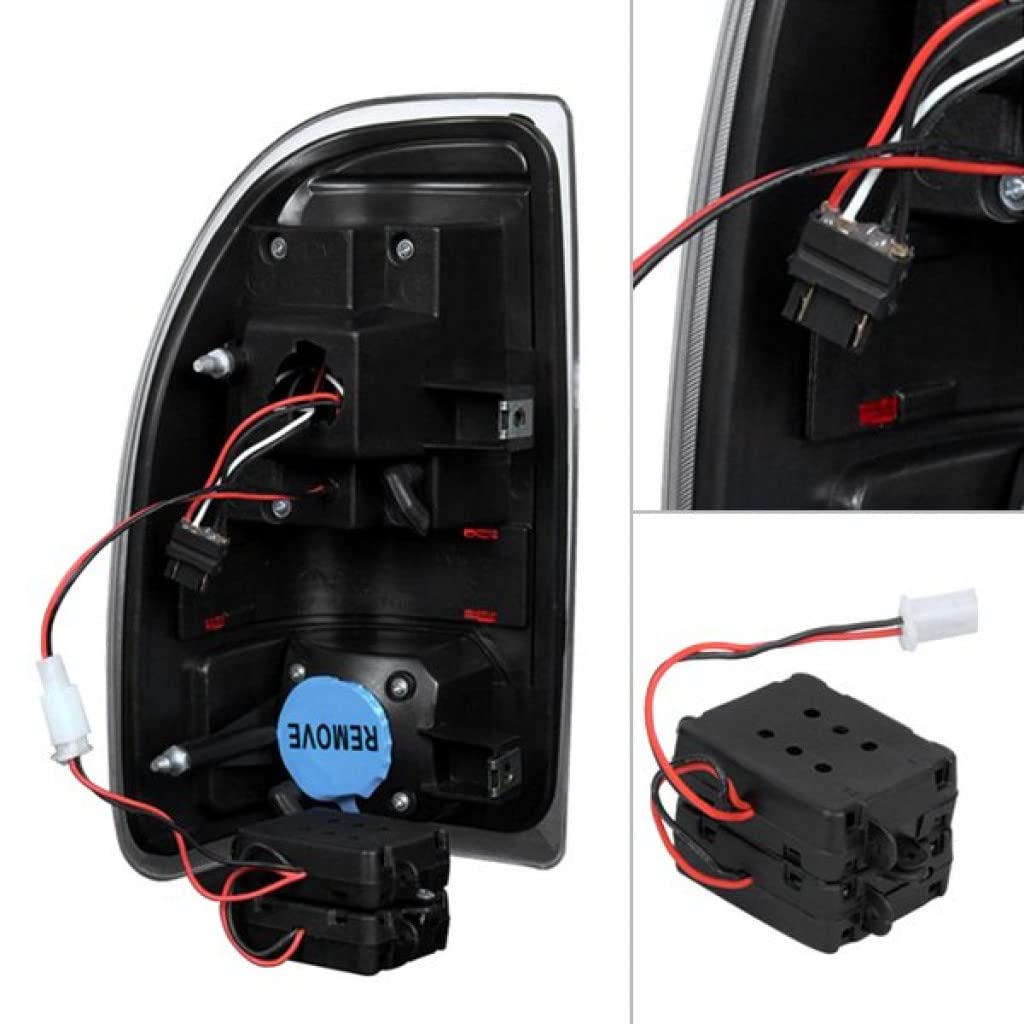 1997-2004 Dodge Dakota LED Tail Lights Pair - Black Spyder ALT-JH-DDAK97-LED-BK (9027017) | High-Performance Replacement for Enhanced Visibility & Style | Perfect for Off-Roading, Night Driving & Custom Truck Upgrades