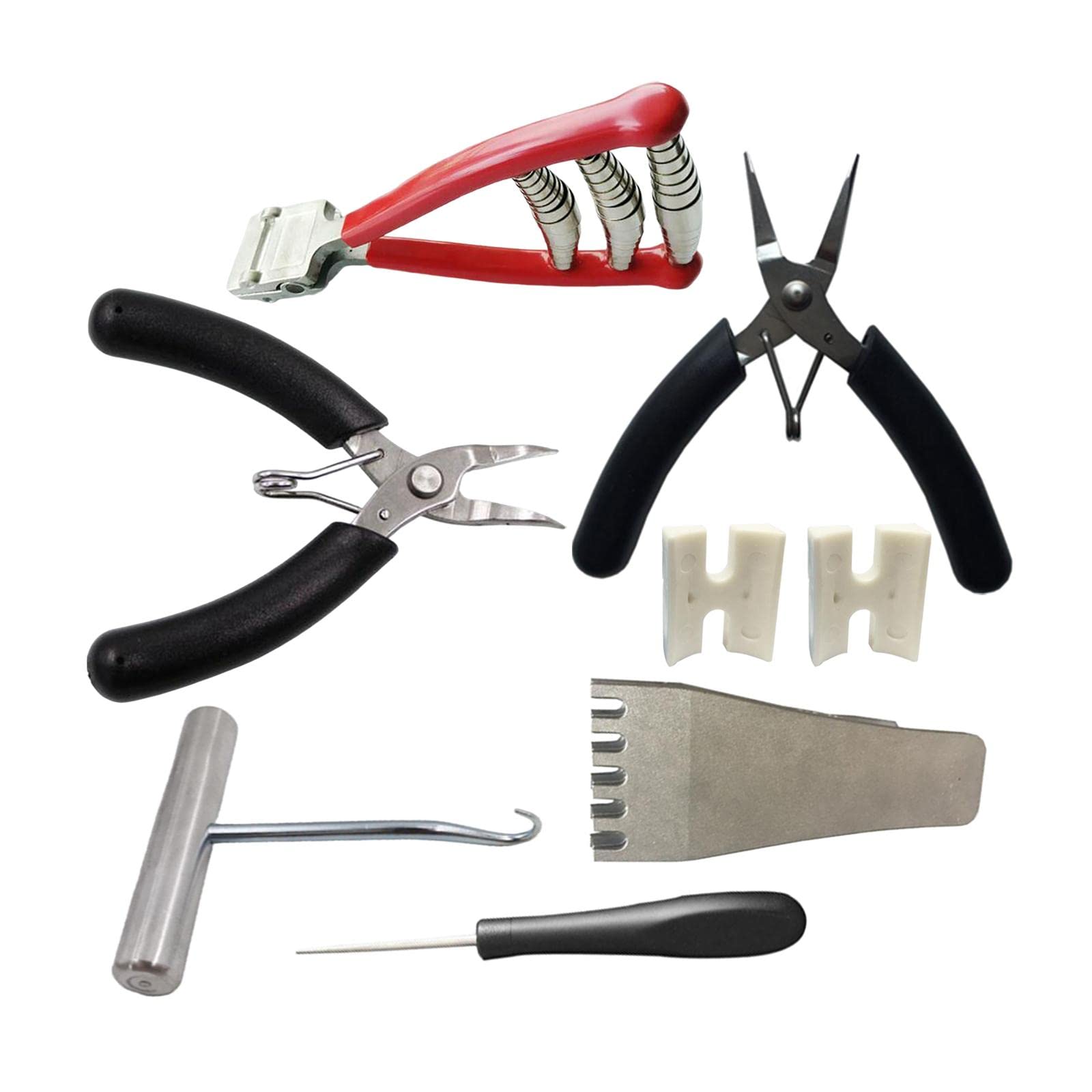 SM SunniMix Badminton String Clamp Pliers - Professional Racquet Stringing Tool with Flying Clamp & Wire Cutter for Tennis, Badminton Racket Repair | Perfect for Sports Equipment Maintenance & DIY Racket Stringing at Home