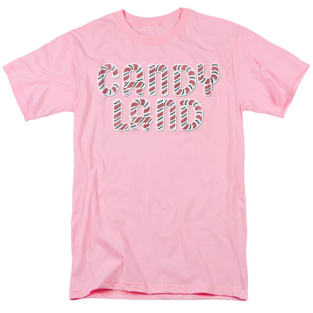 Popfunk Classic Candy Land Candy Cane Logo T-Shirt - Vintage Inspired Graphic Tee for Men & Women - Perfect for Christmas, Holidays & Casual Wear